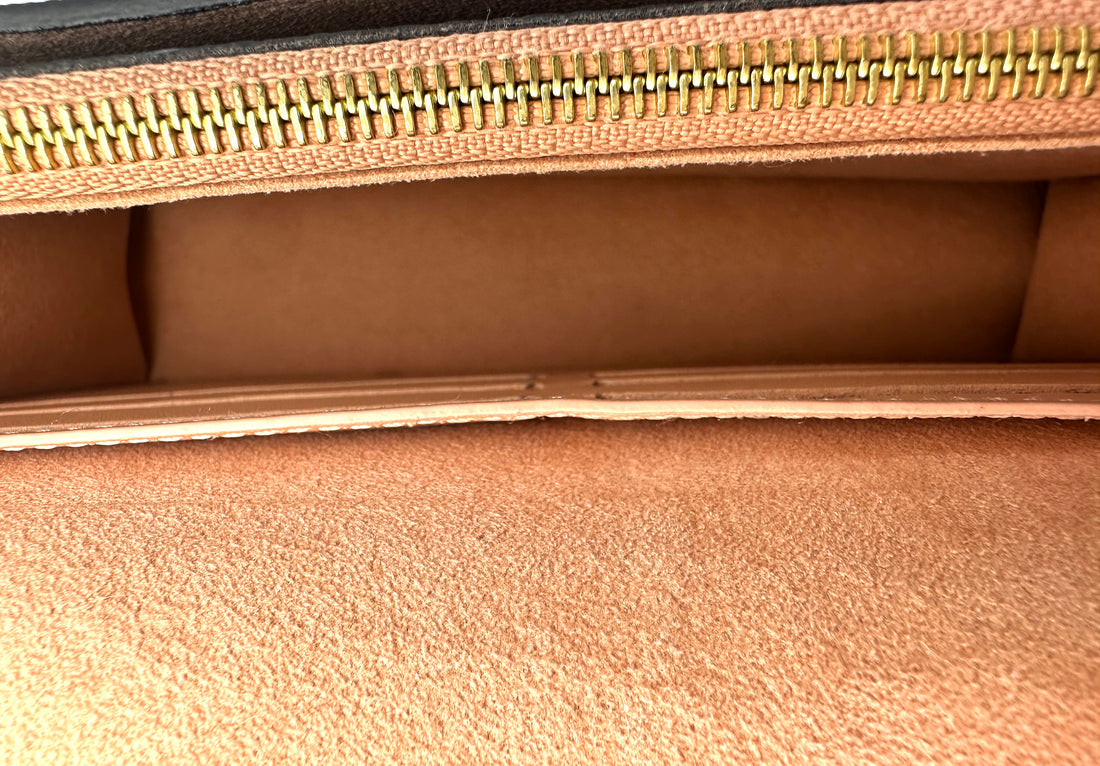 Louis Vuitton Vavin Damier Ebene & Beige Leather Shoulder Bag LV3286