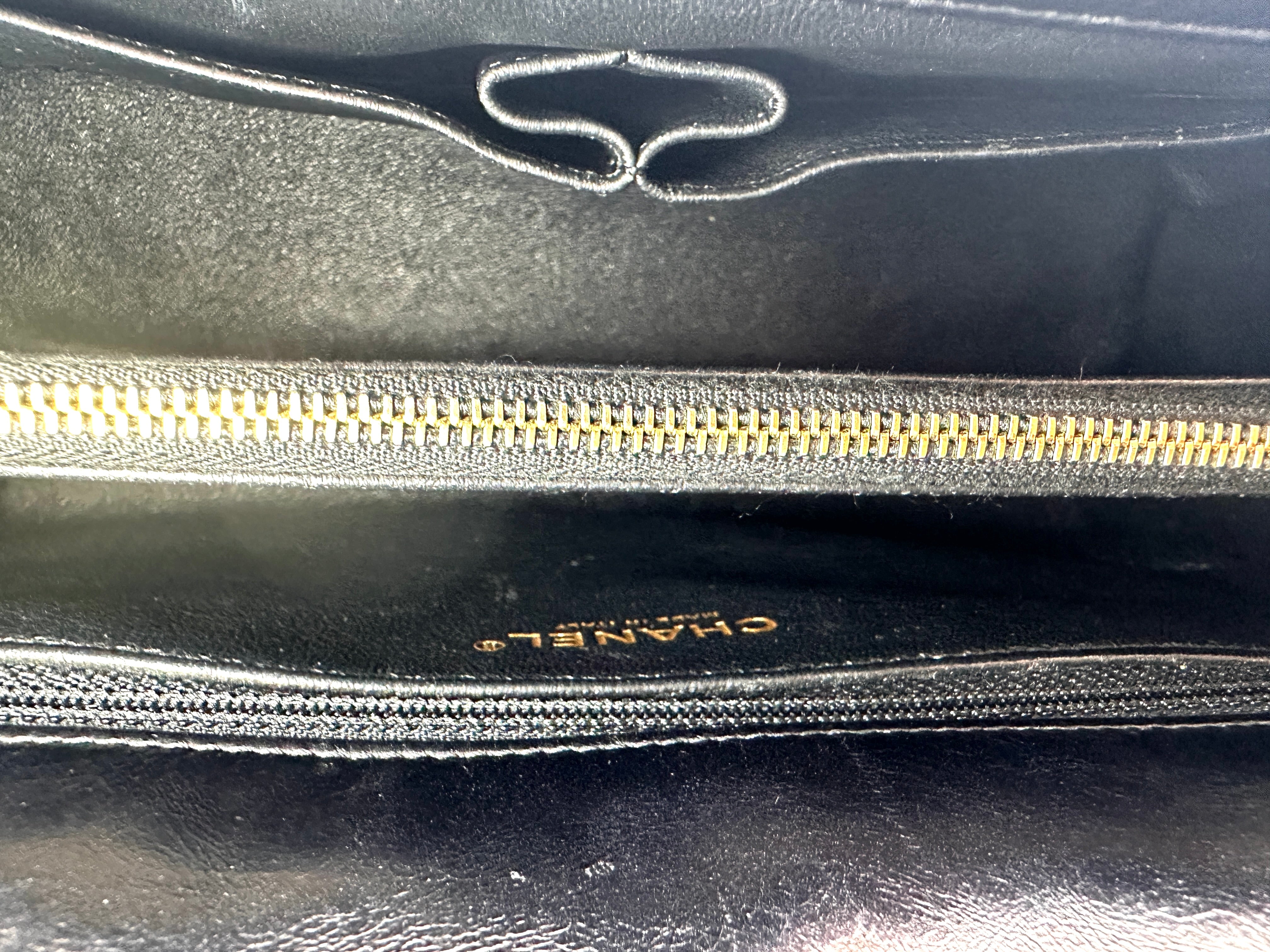 Chanel CoCo Handle Black Chevron Quilted Leather Shoulder Bag(24***01) CC2503