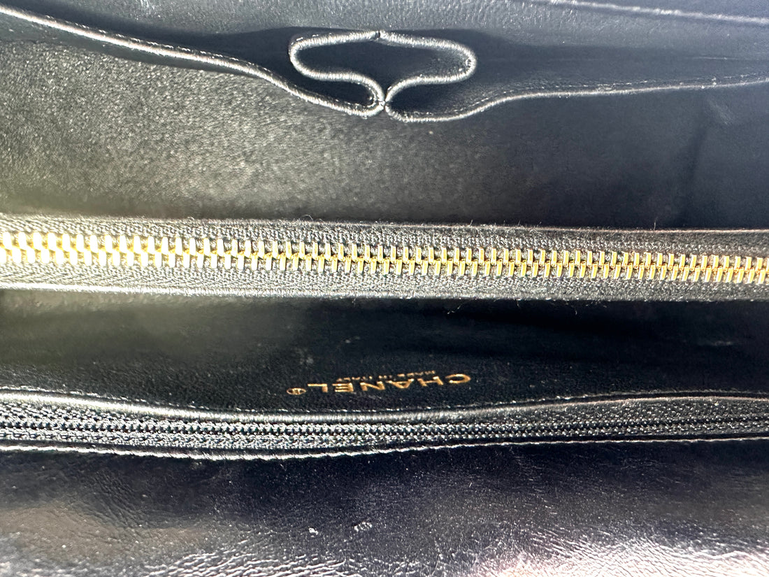 Chanel CoCo Handle Black Chevron Quilted Leather Shoulder Bag(24***01) CC2503