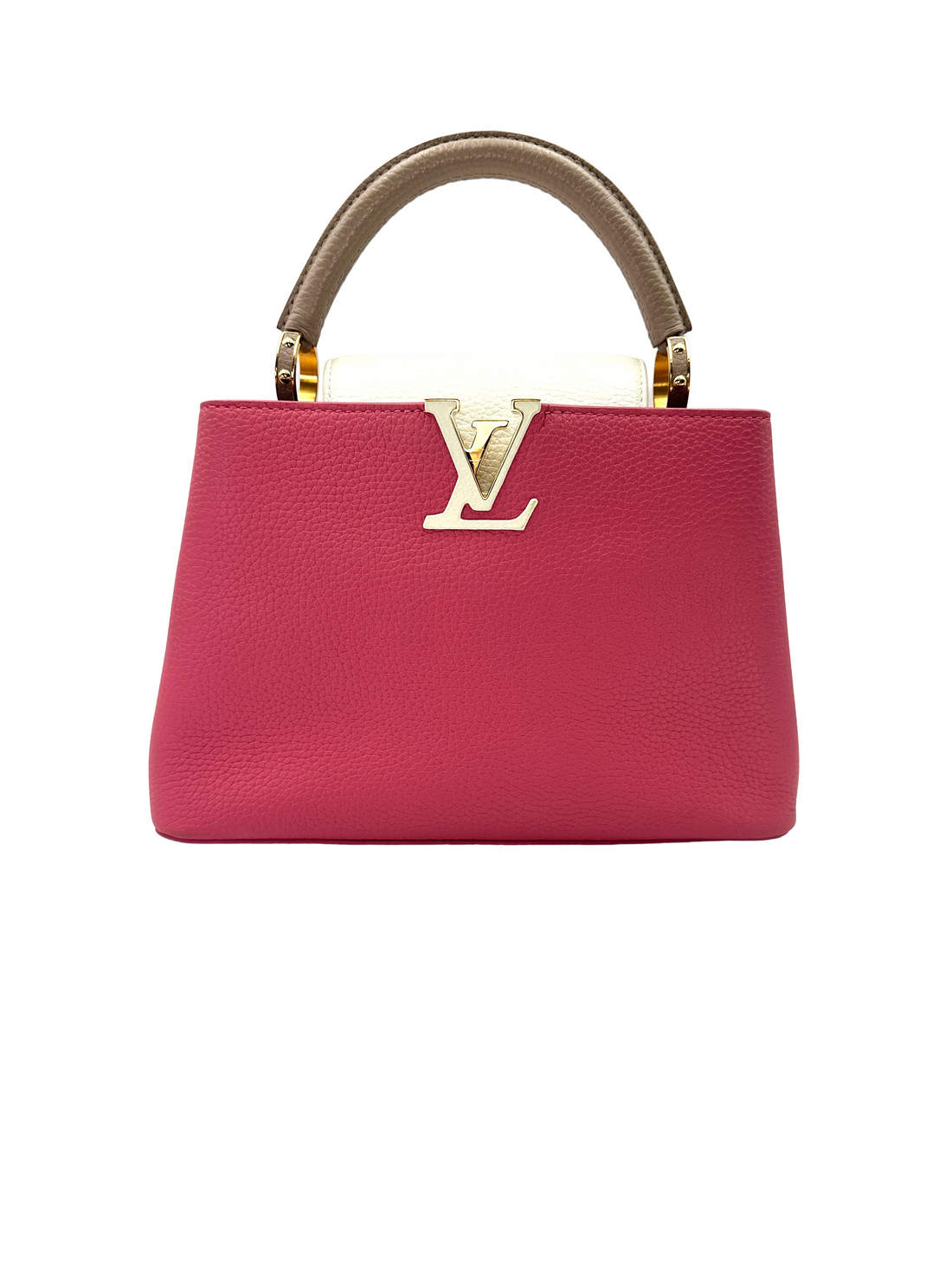 Louis Vuitton Capucines BB Pink Taurillon Leather Handle Bag LV3283