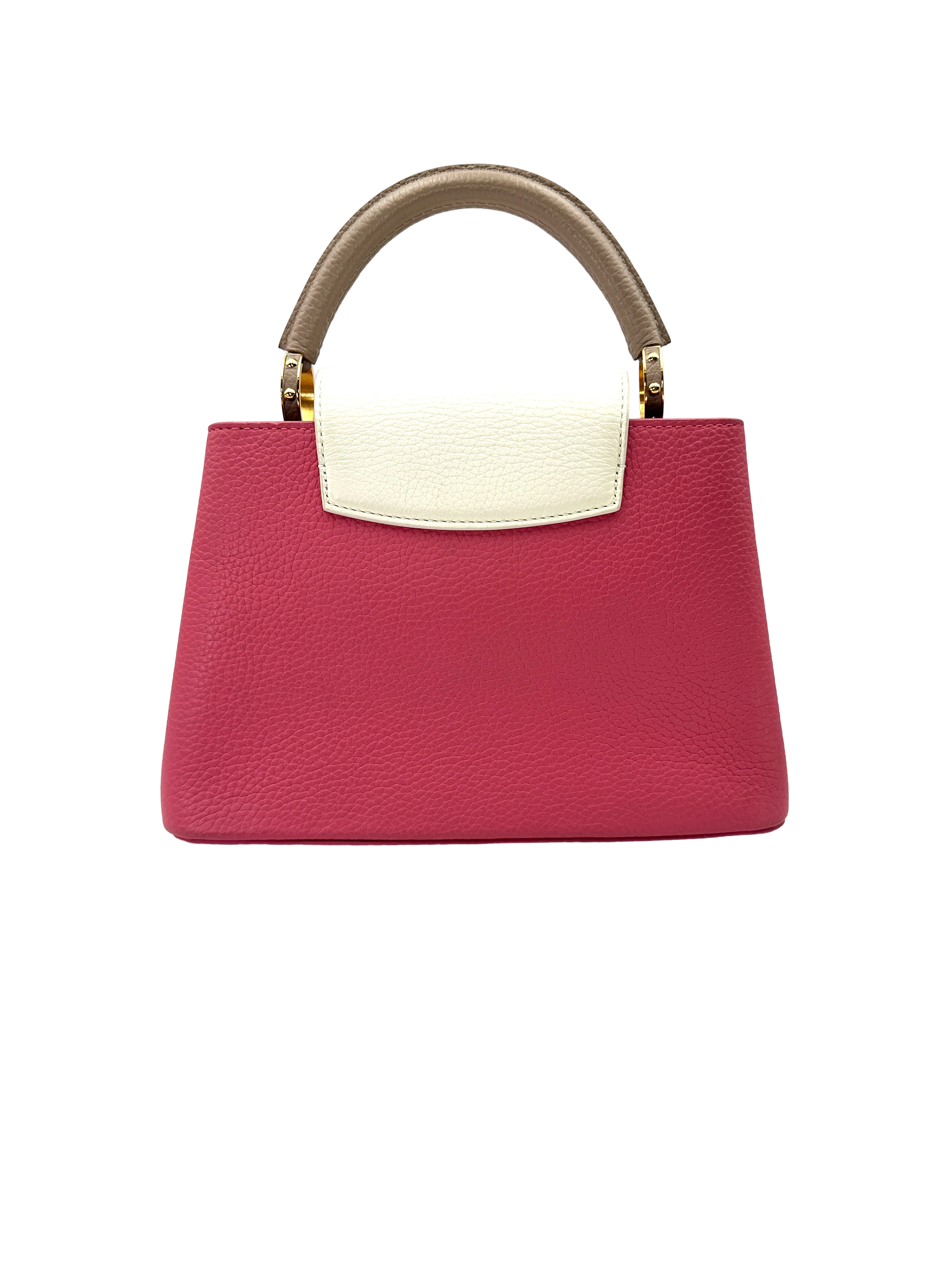 Louis Vuitton Capucines BB Pink Taurillon Leather Handle Bag LV3283