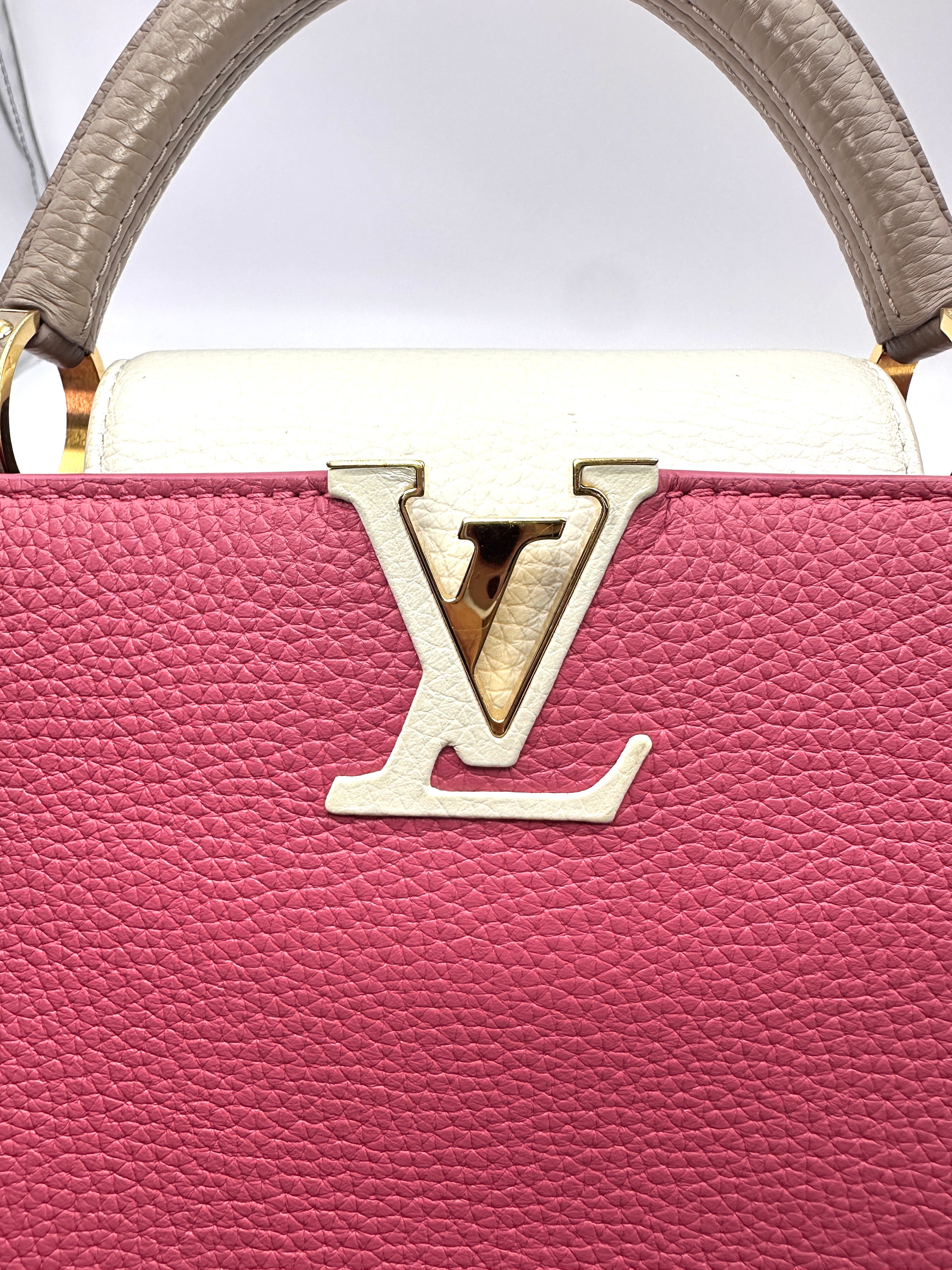 Louis Vuitton Capucines BB Pink Taurillon Leather Handle Bag LV3283