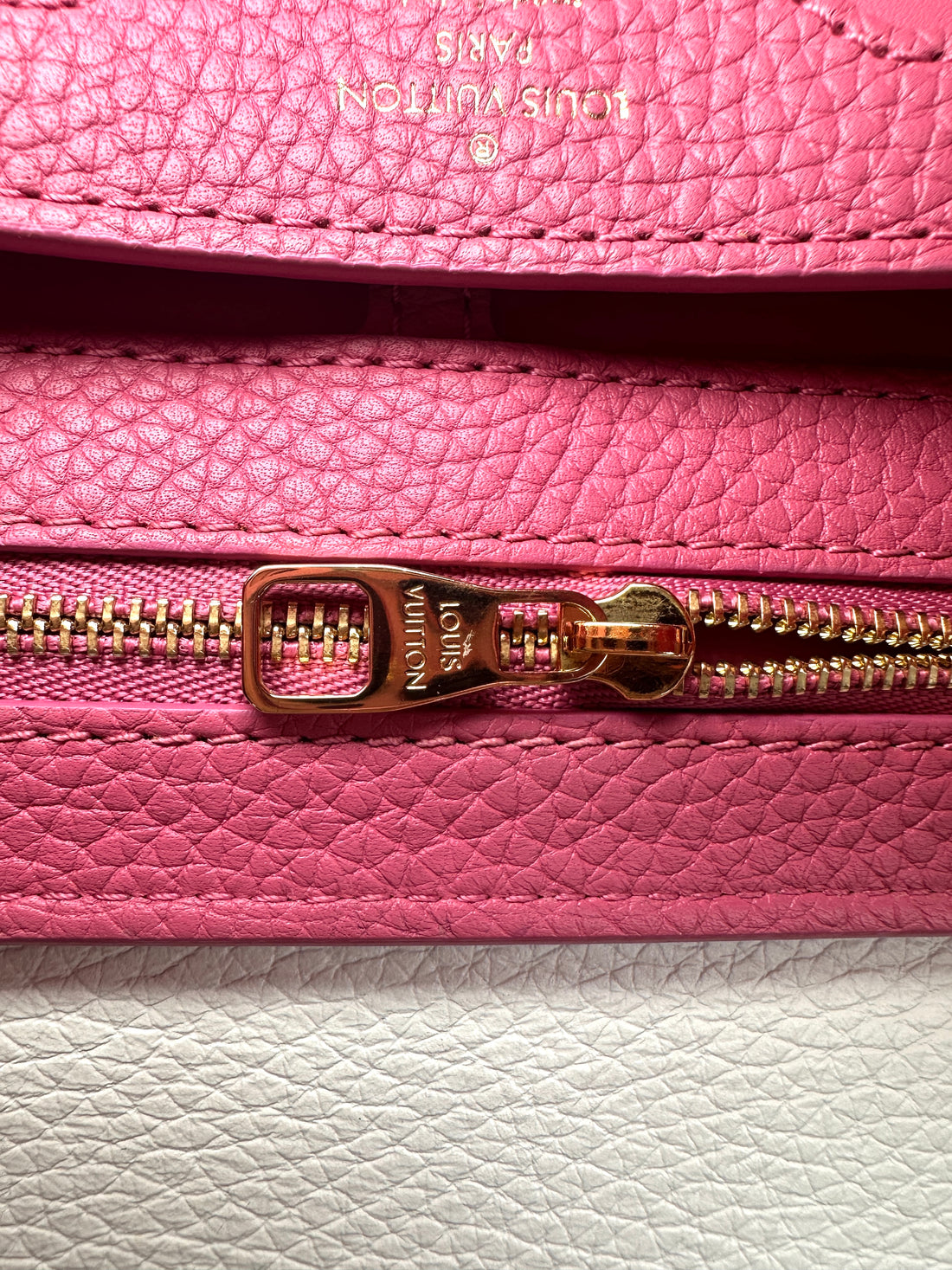 Louis Vuitton Capucines BB Pink Taurillon Leather Handle Bag LV3283