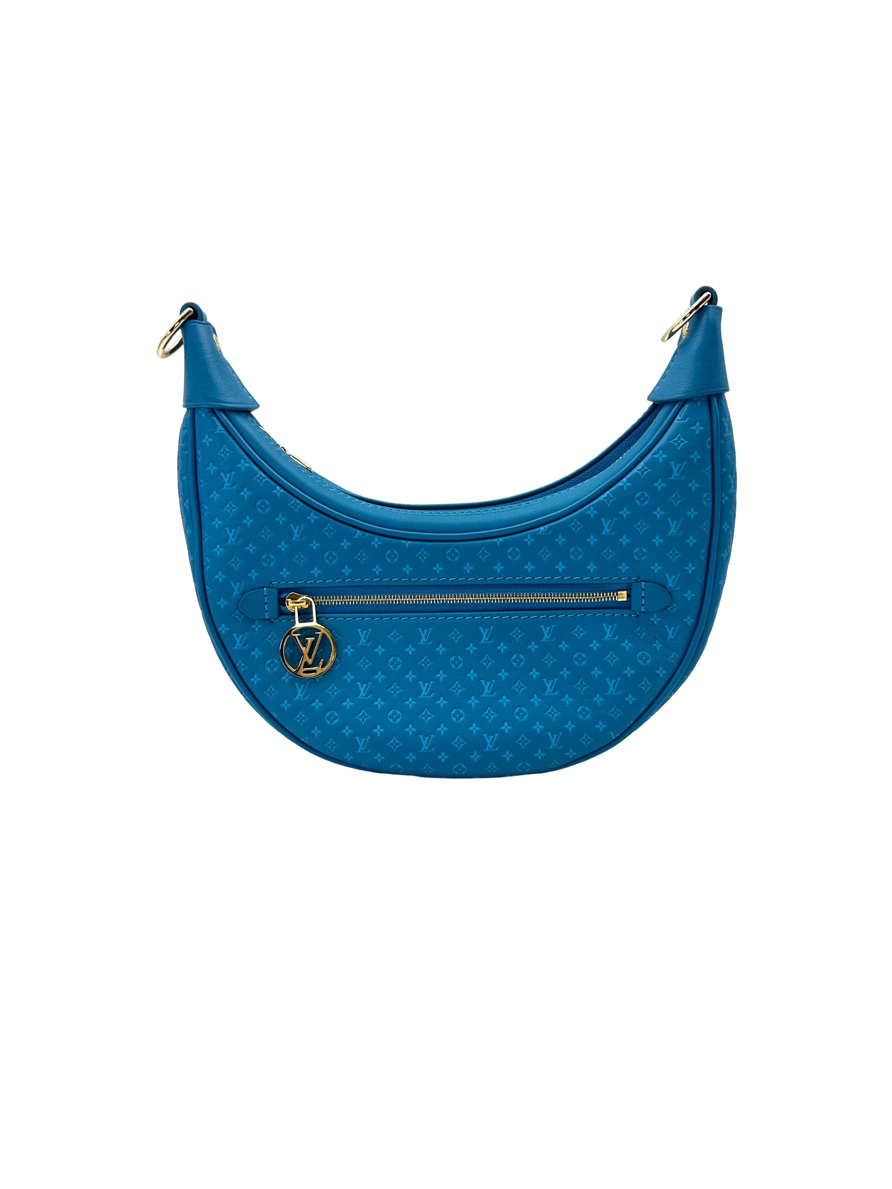 Louis Vuitton Loop Nanogram Turquoise Leather Shoulder Bag LV3285