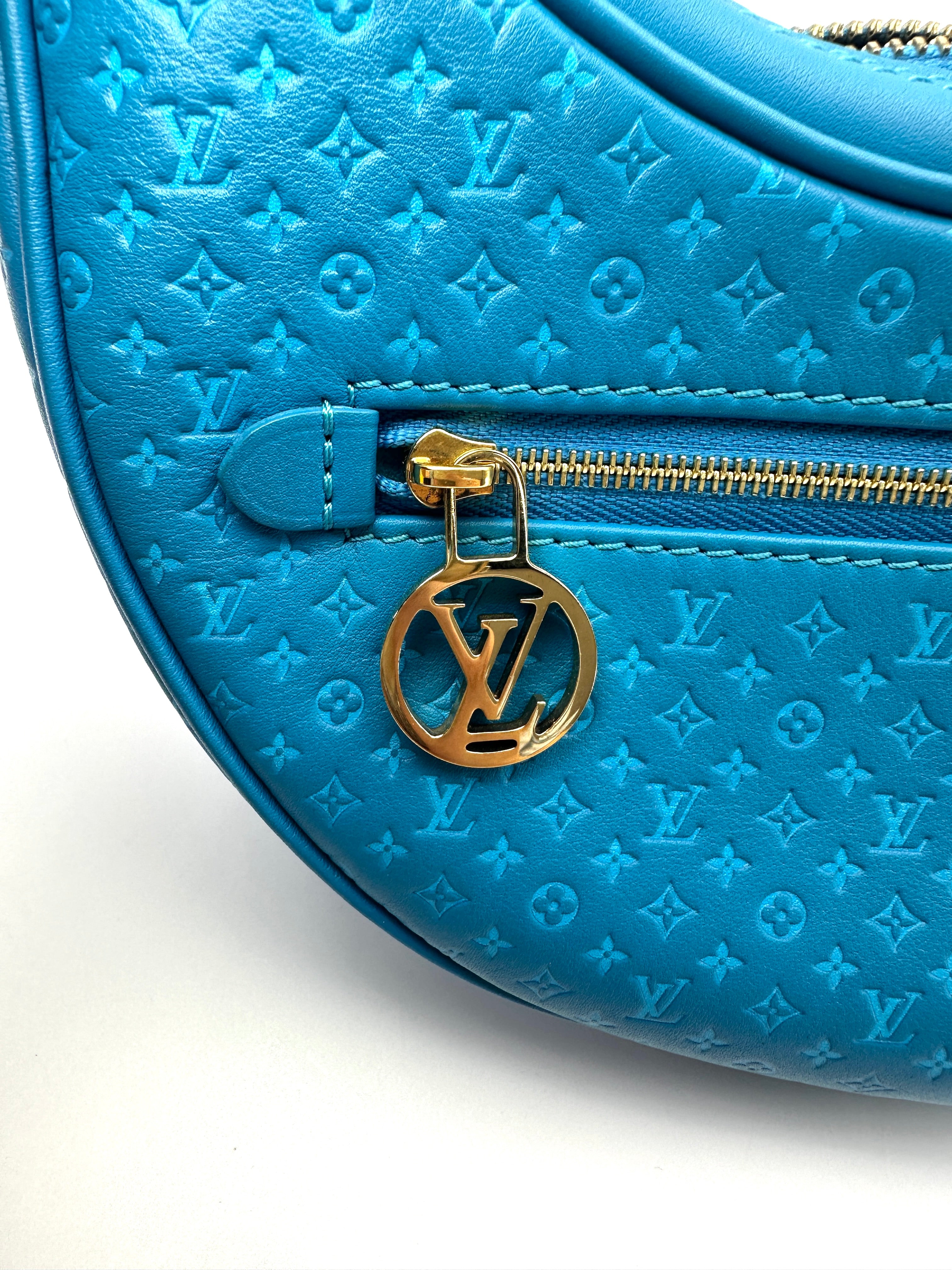 Louis Vuitton Loop Nanogram Turquoise Leather Shoulder Bag LV3285