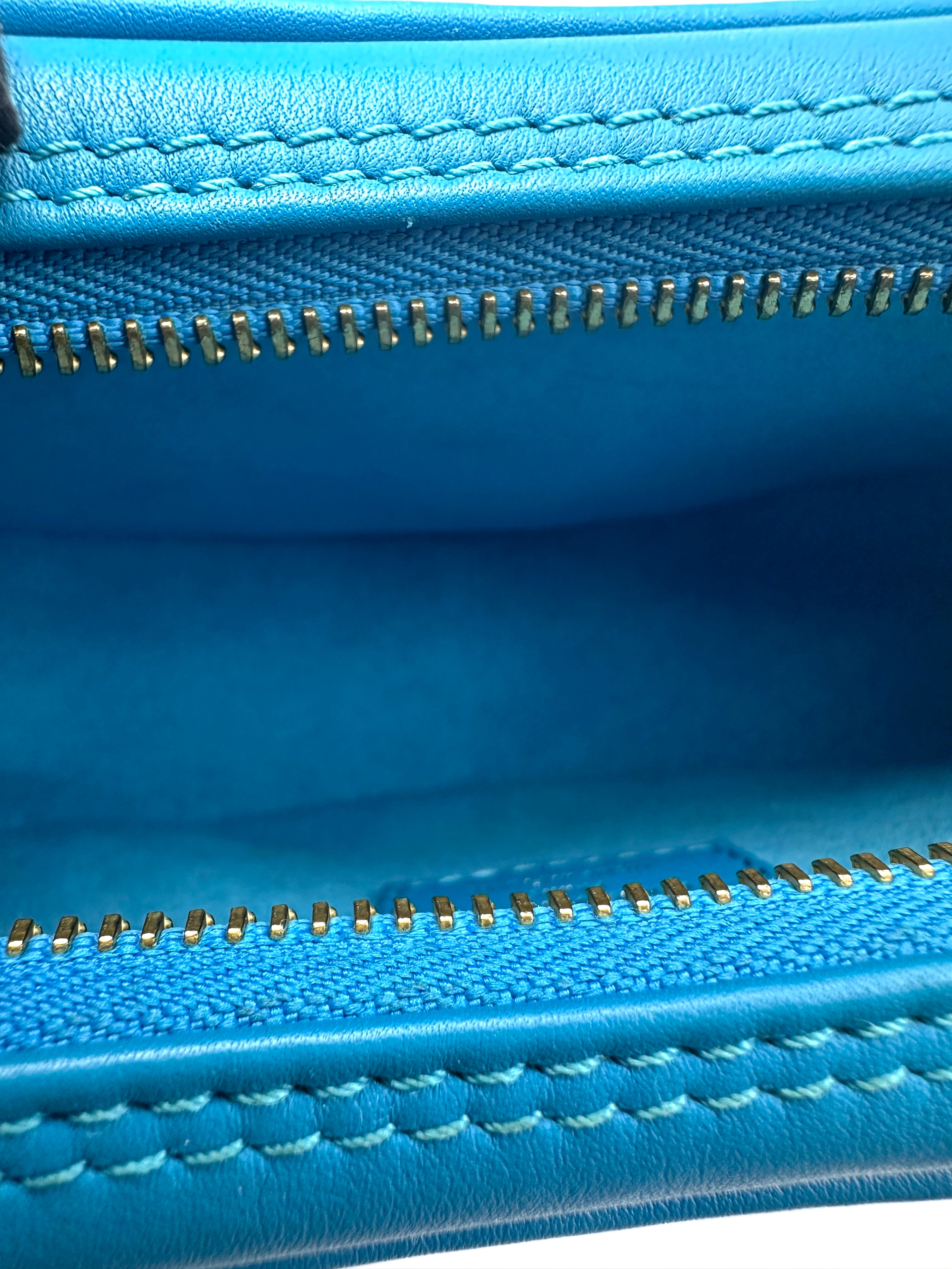 Louis Vuitton Loop Nanogram Turquoise Leather Shoulder Bag LV3285