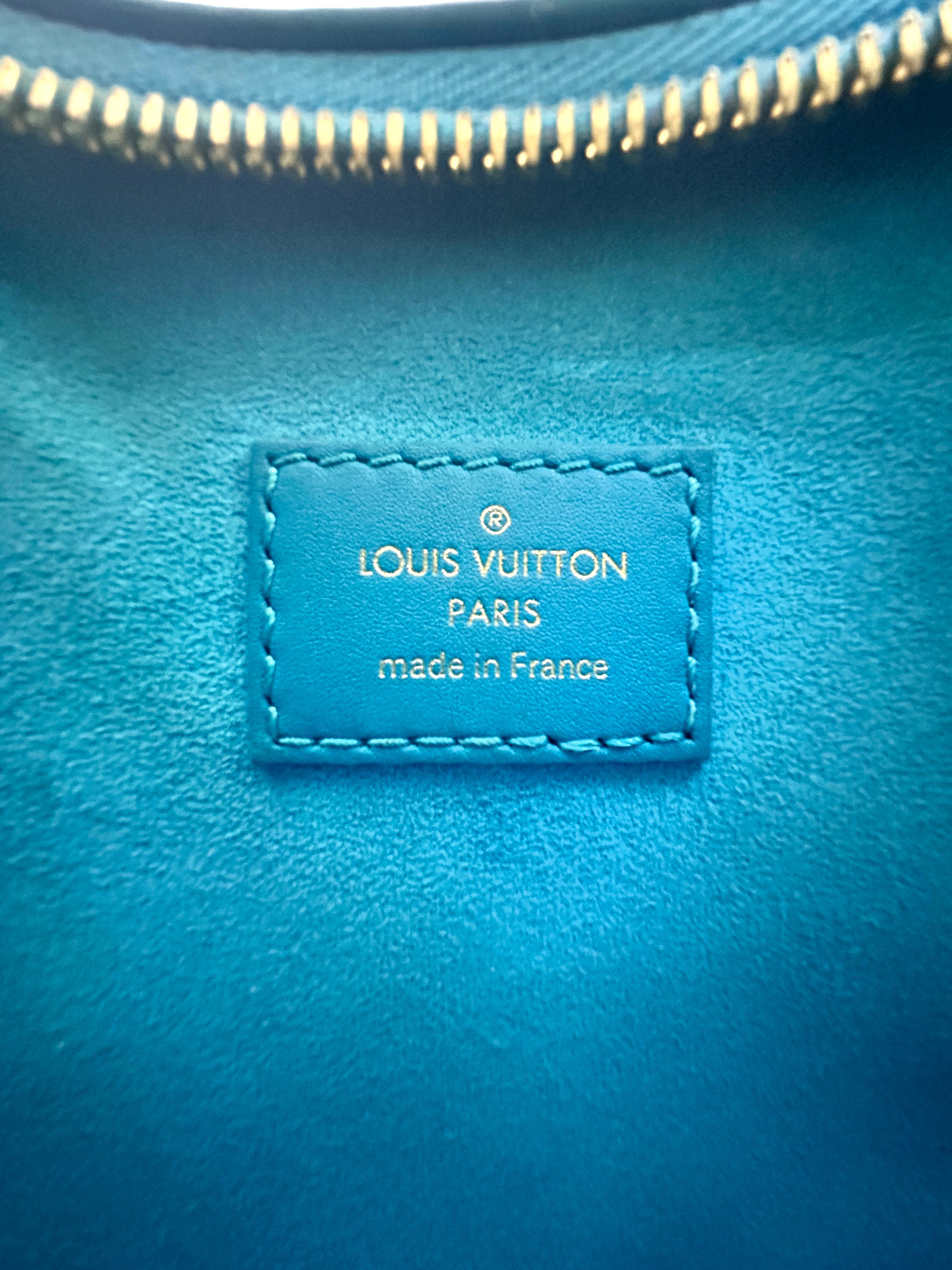 Louis Vuitton Loop Nanogram Turquoise Leather Shoulder Bag LV3285