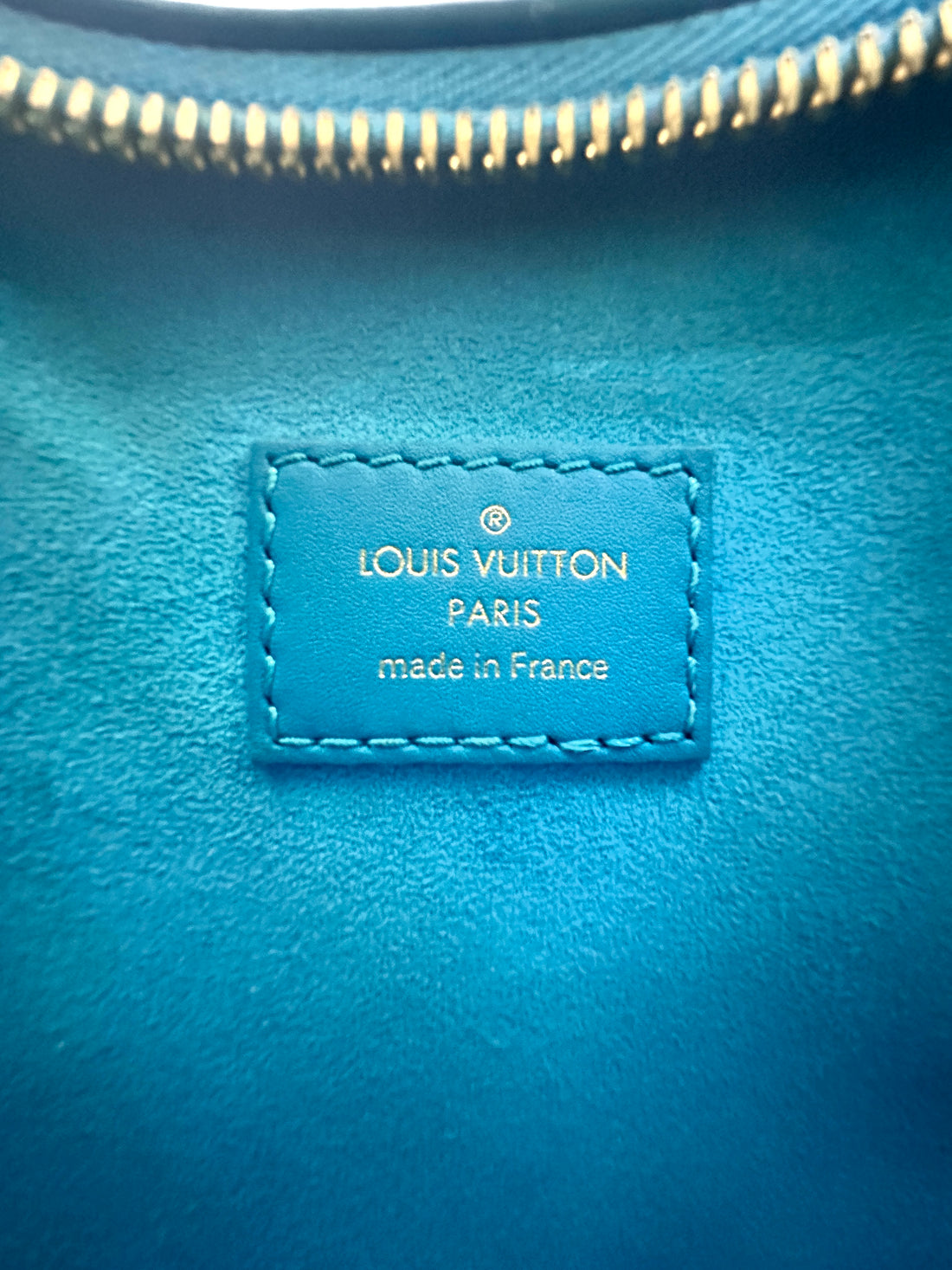 Louis Vuitton Loop Nanogram Turquoise Leather Shoulder Bag LV3285