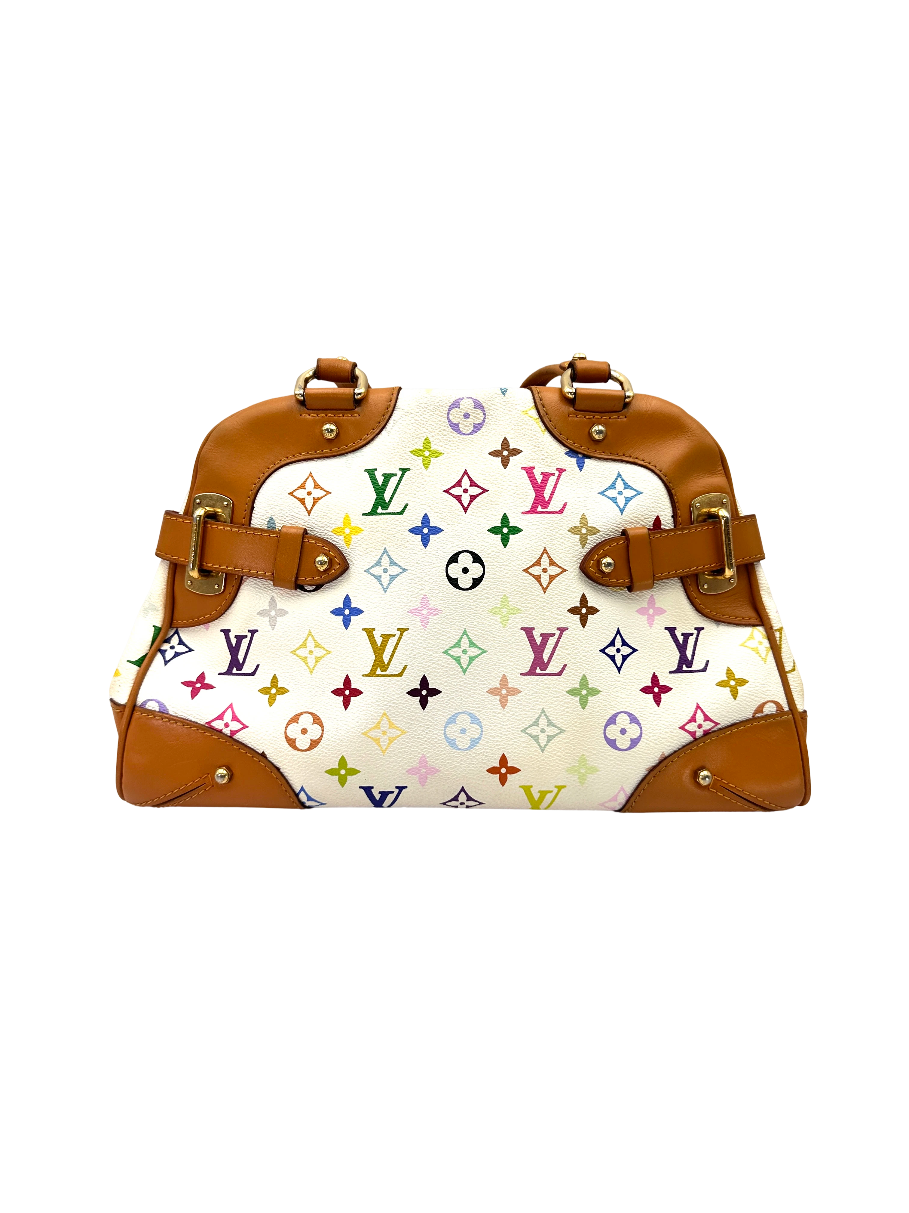 Louis Vuitton x Takashi Murakami White Multicolor Claudia Tote Bag LV3284