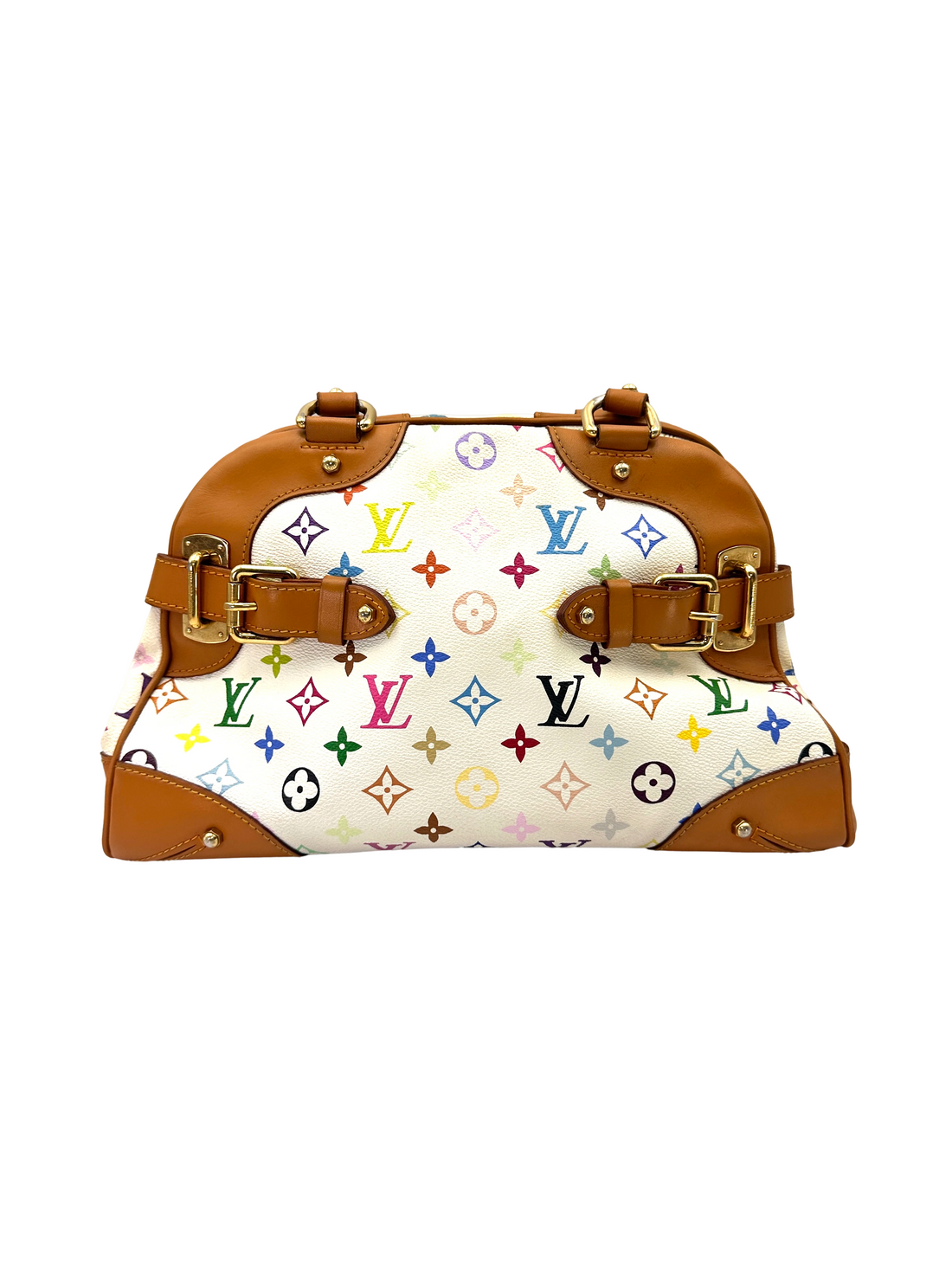 Louis Vuitton x Takashi Murakami White Multicolor Claudia Tote Bag LV3284