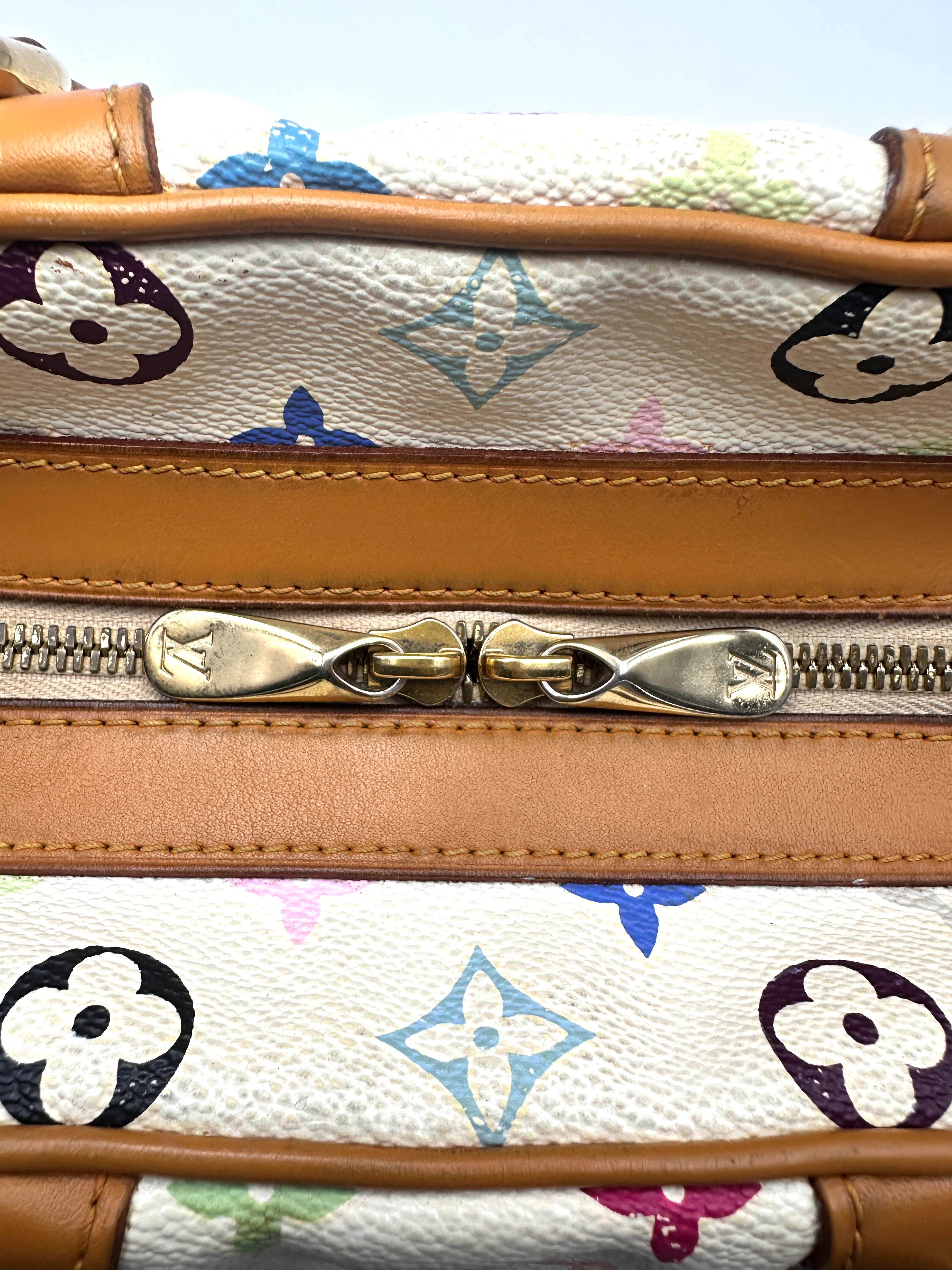 Louis Vuitton x Takashi Murakami White Multicolor Claudia Tote Bag LV3284