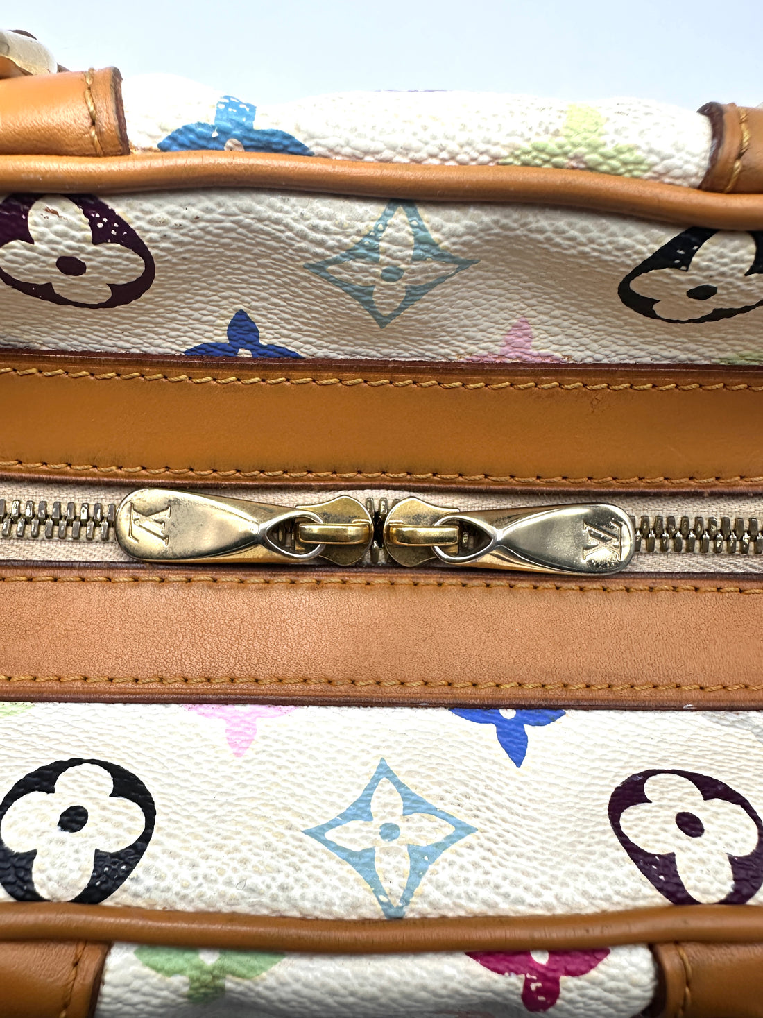 Louis Vuitton x Takashi Murakami White Multicolor Claudia Tote Bag LV3284