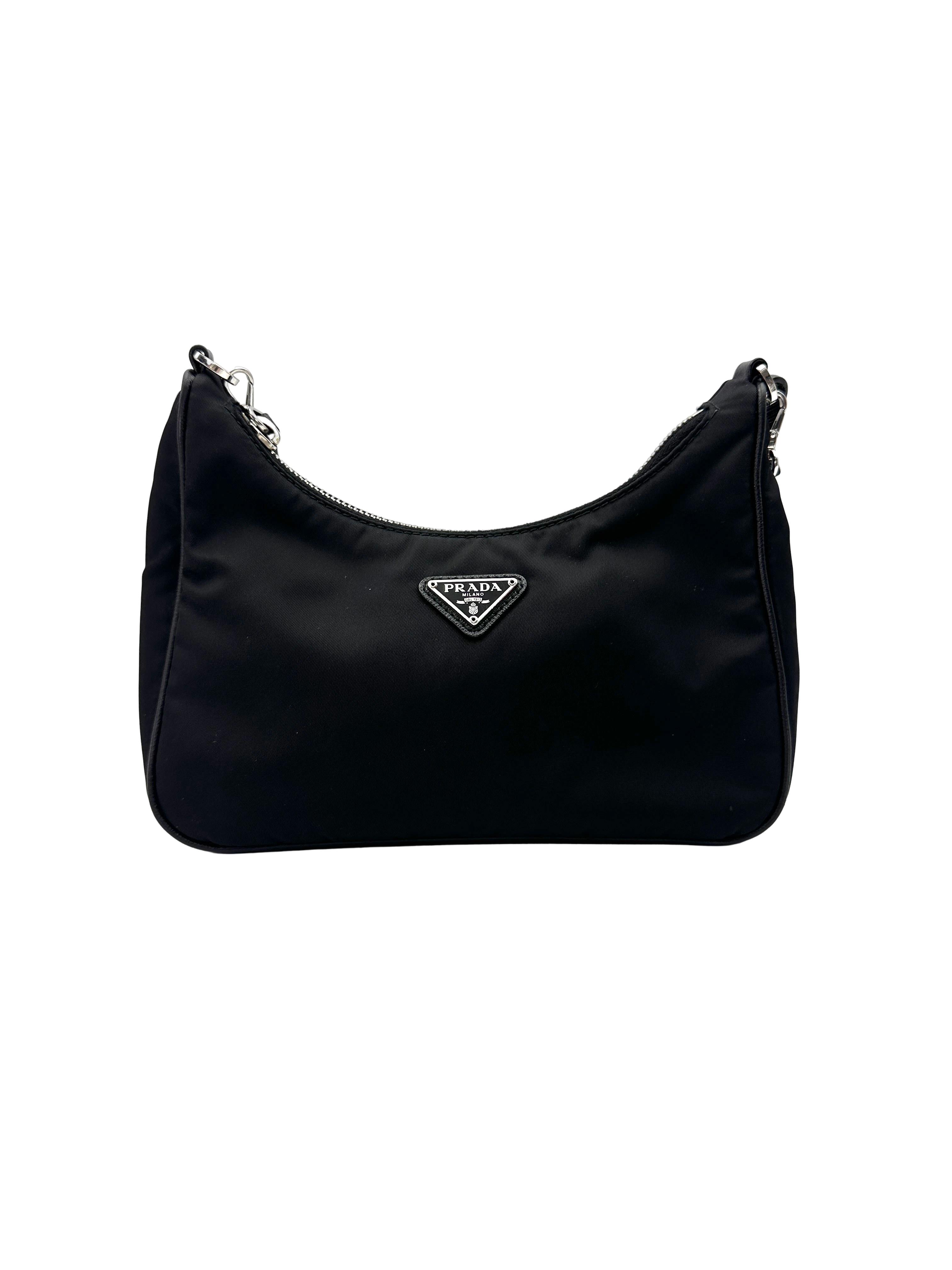 Prada 2005 Re-Edition Black Shoulder Bag PR547
