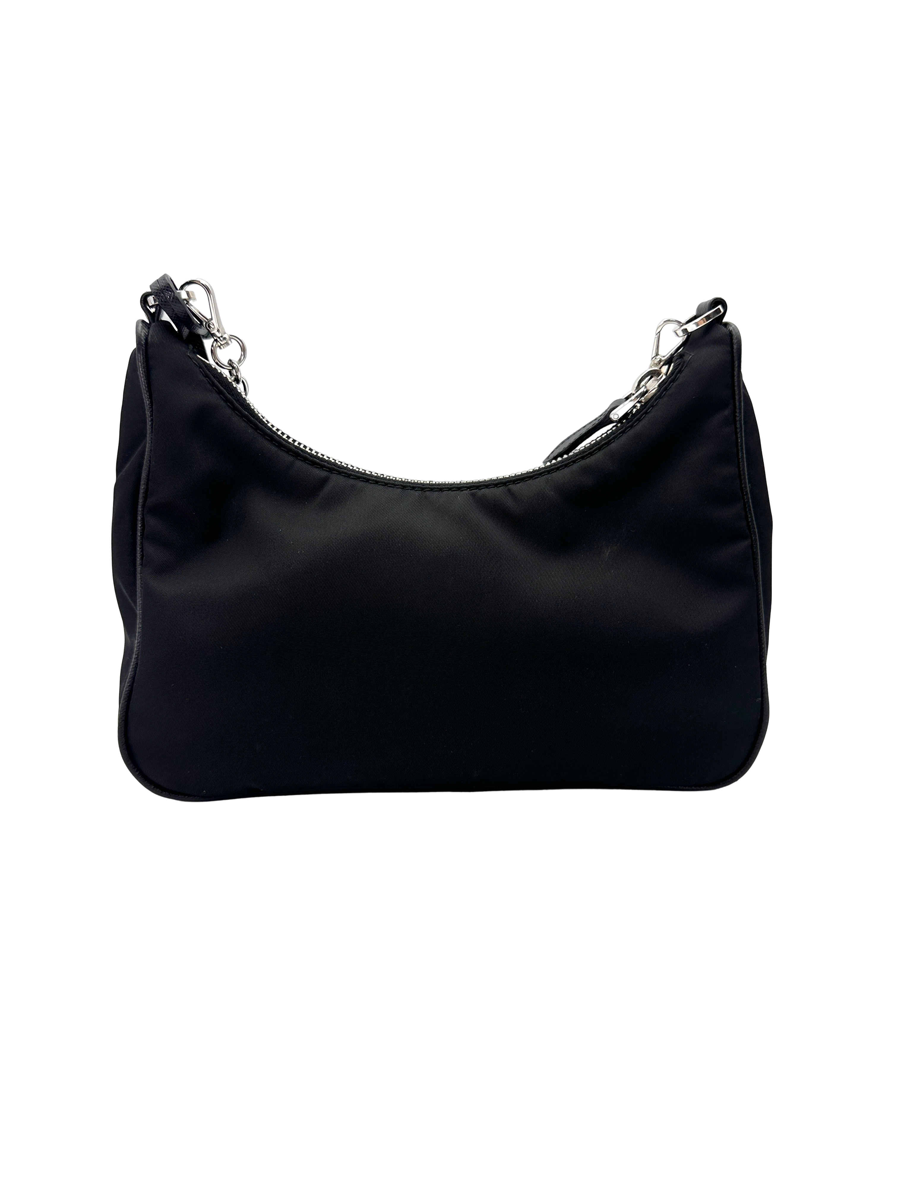 Prada 2005 Re-Edition Black Shoulder Bag PR547