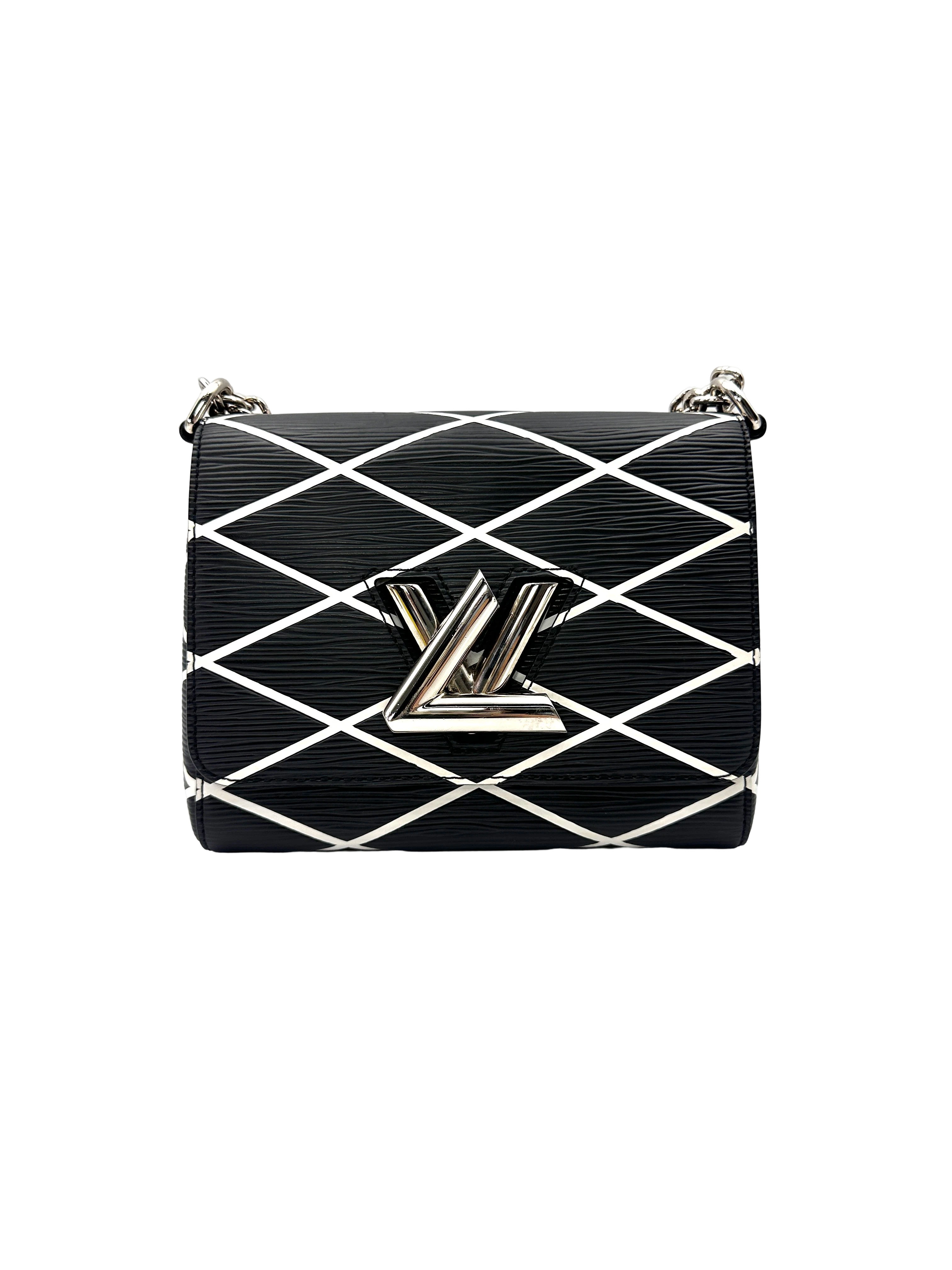 Louis Vuitton Twist Black Epi Malletage Leather Shoulder Bag LV3288
