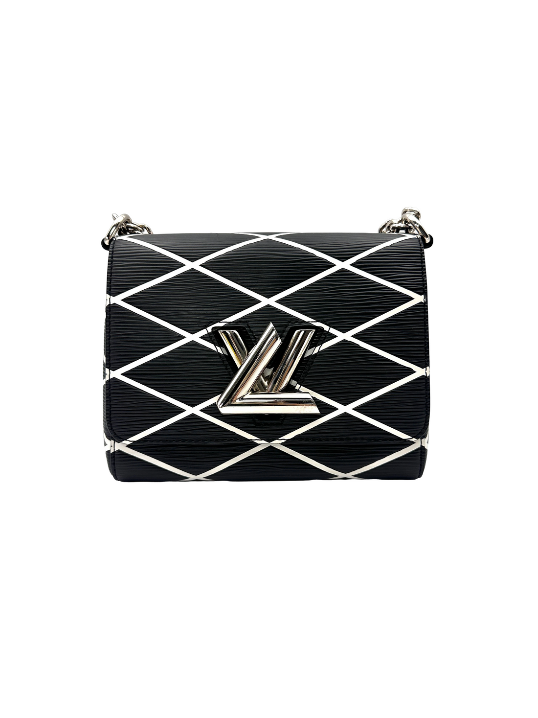 Louis Vuitton Twist Black Epi Malletage Leather Shoulder Bag LV3288