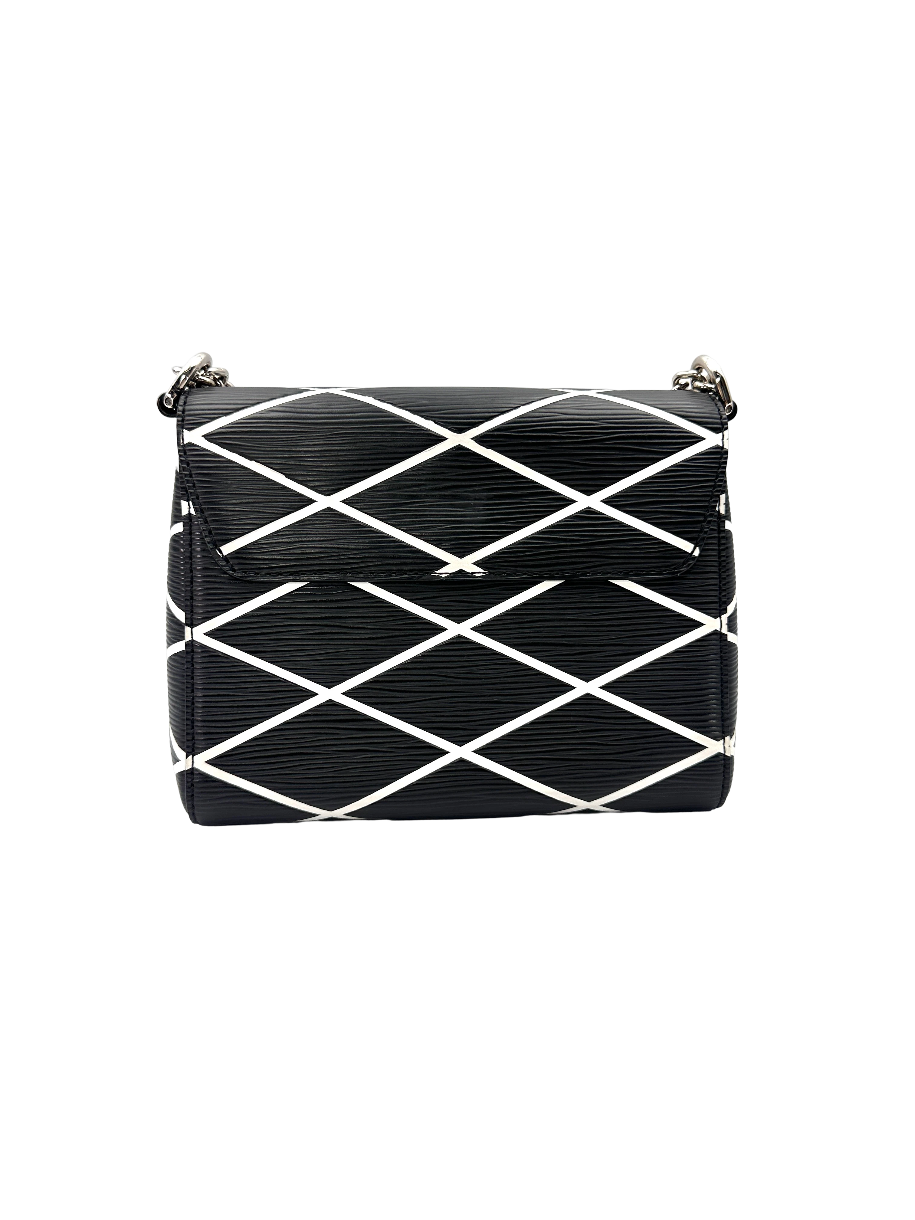 Louis Vuitton Twist Black Epi Malletage Leather Shoulder Bag LV3288