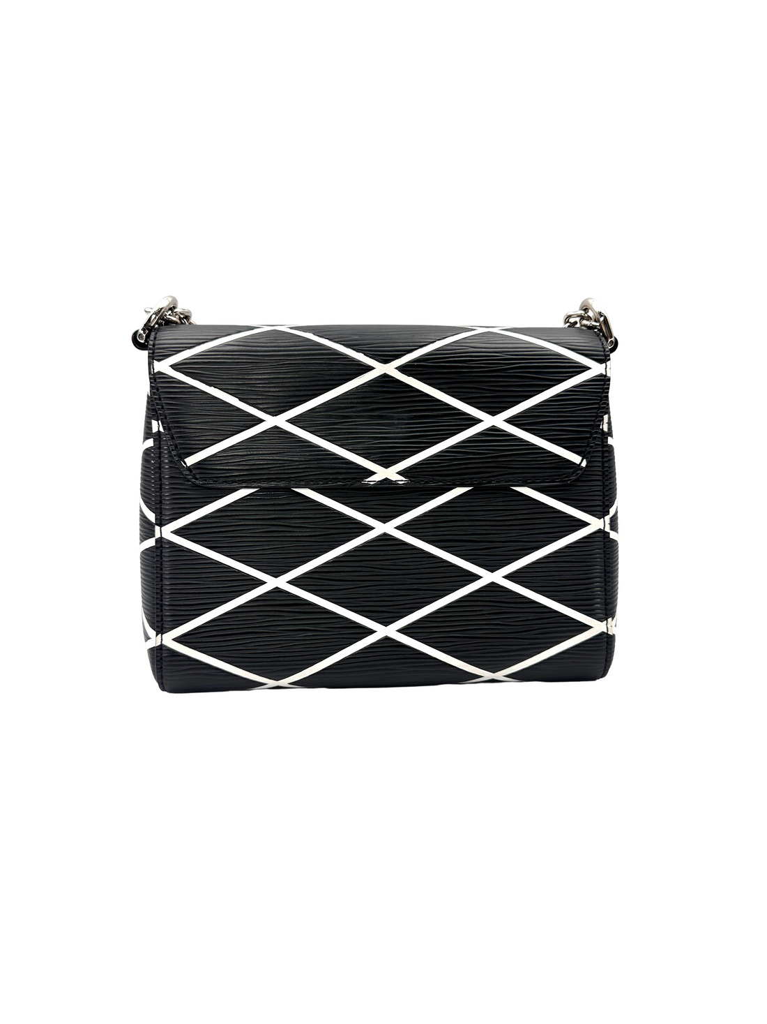 Louis Vuitton Twist Black Epi Malletage Leather Shoulder Bag LV3288