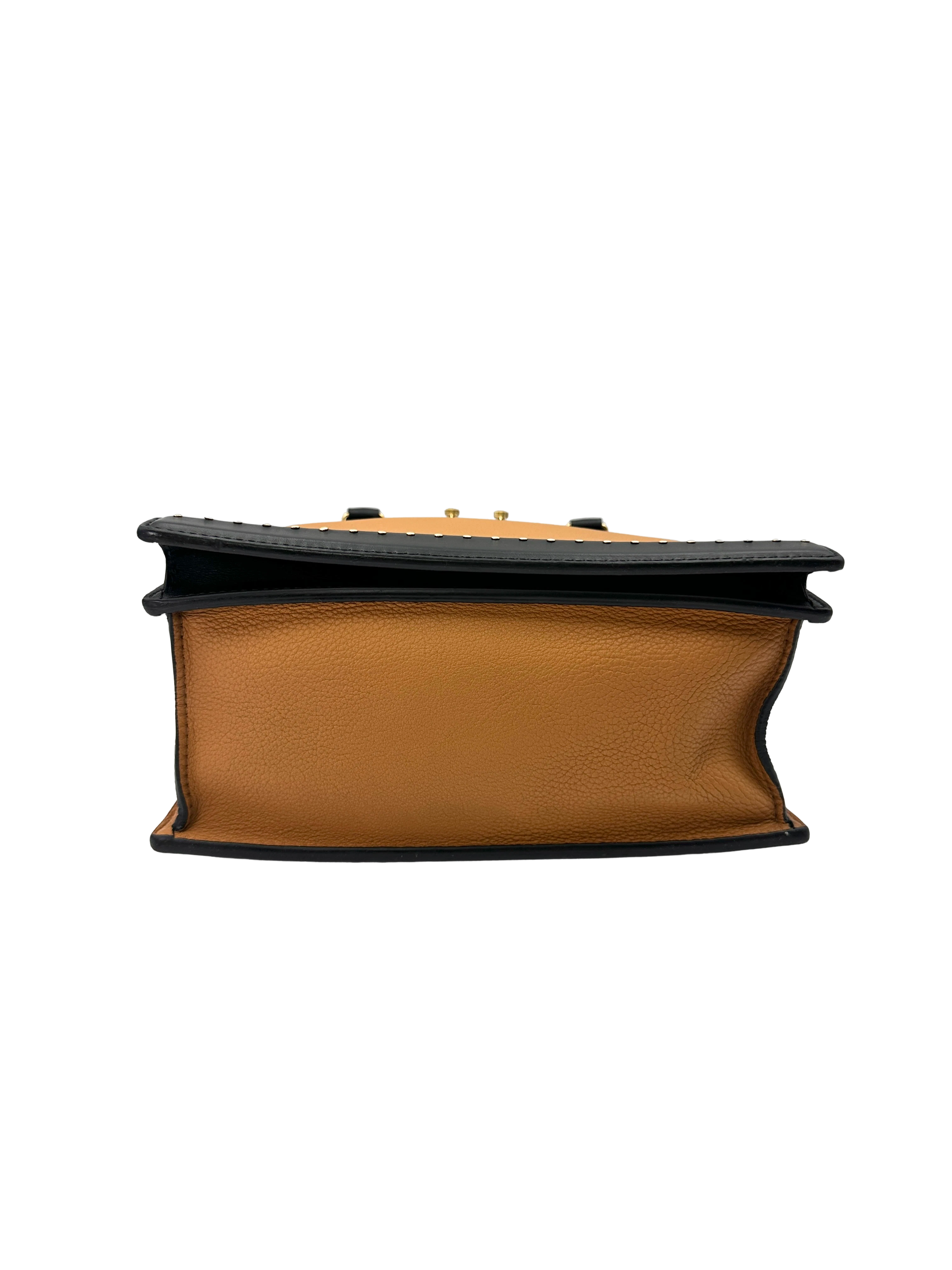Louis Vuitton Cour Marly Camel/Black Leather Handle Bag LV3289