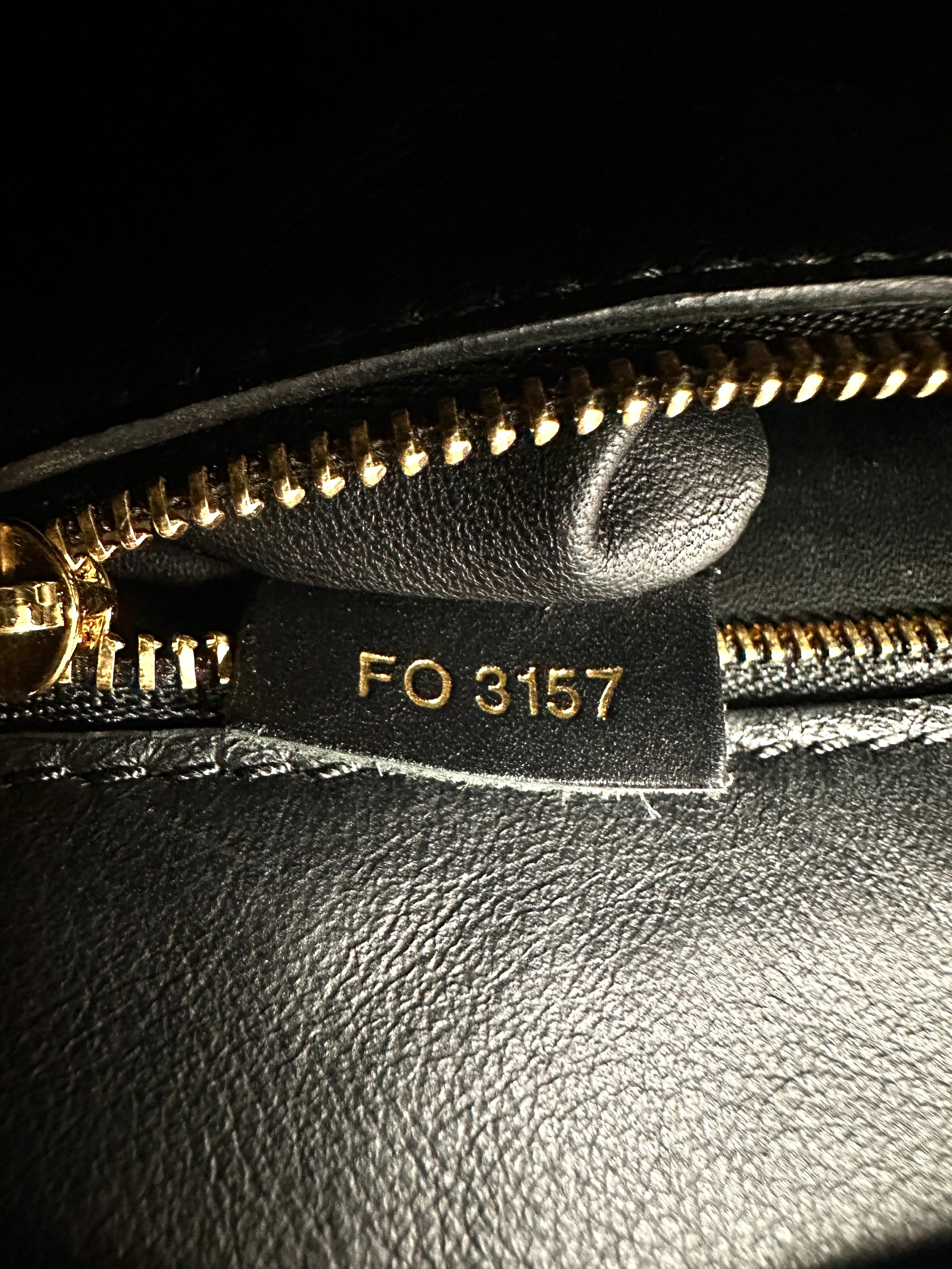 Louis Vuitton Cour Marly Camel/Black Leather Handle Bag LV3289
