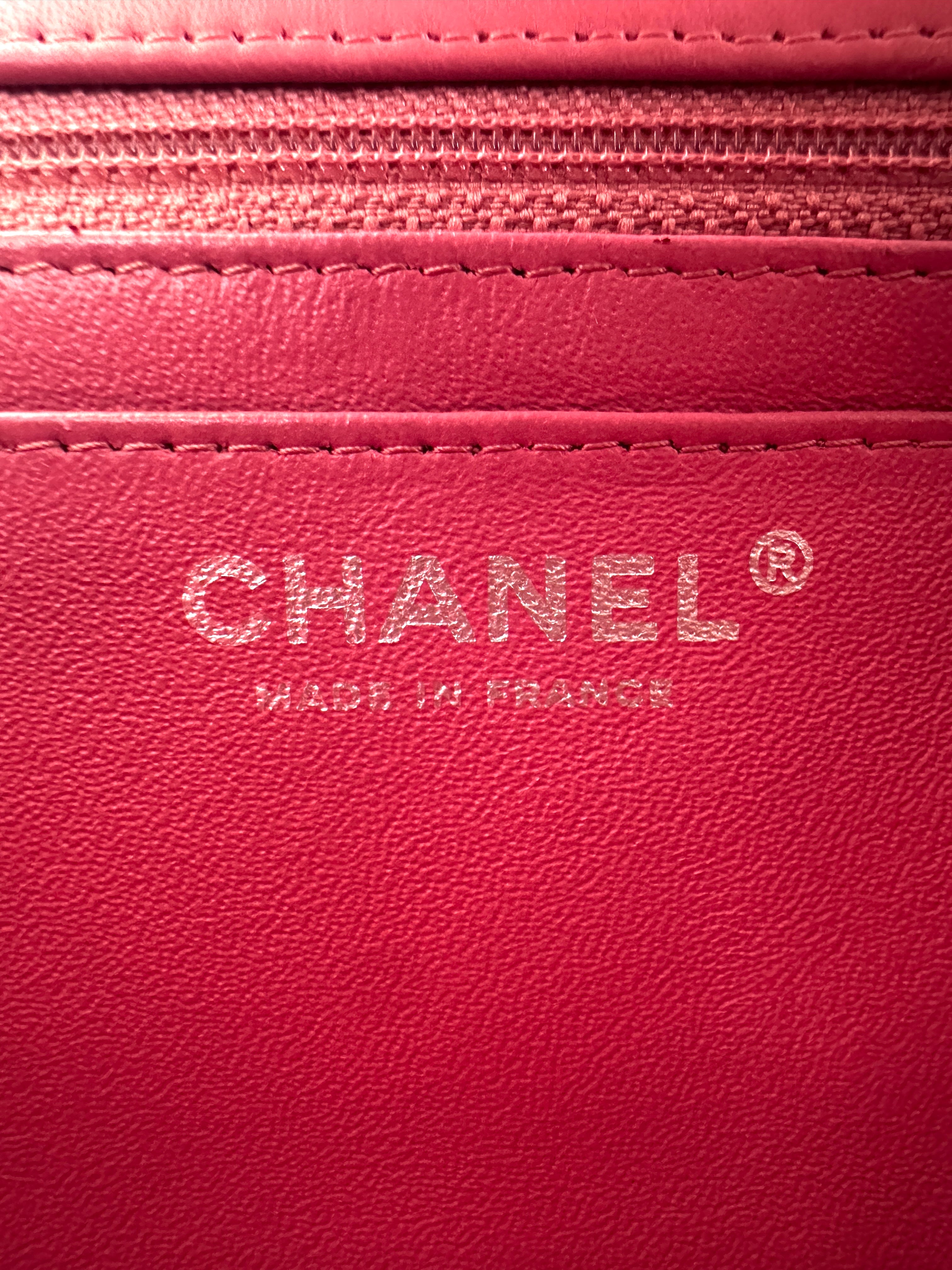 Chanel Classic Flap Pink Quilted Leather Mini Shoulder Bag(18***12) CC2504