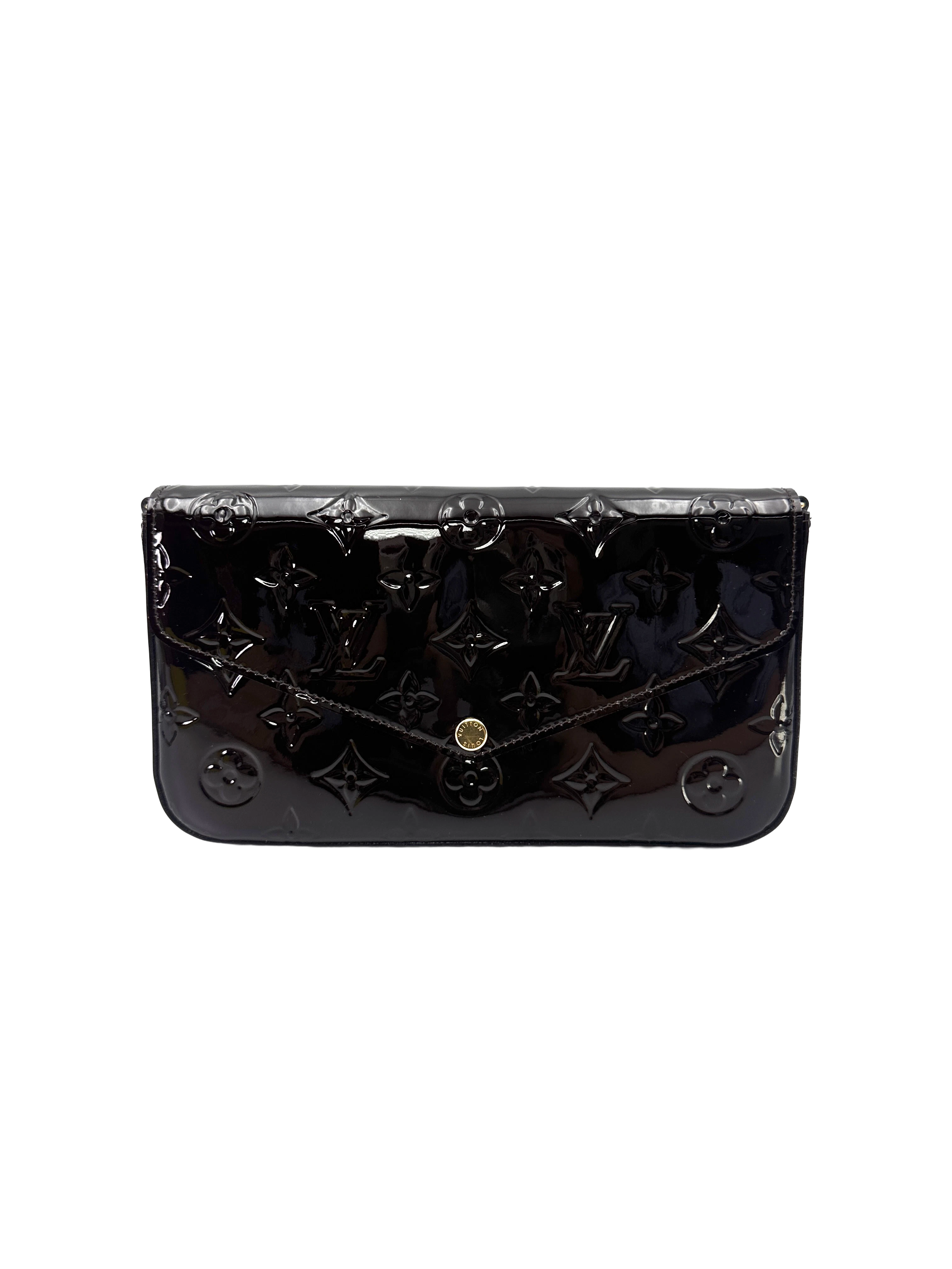 Louis Vuitton Amarante Monogram Vernis Pochette Felicie LV3290