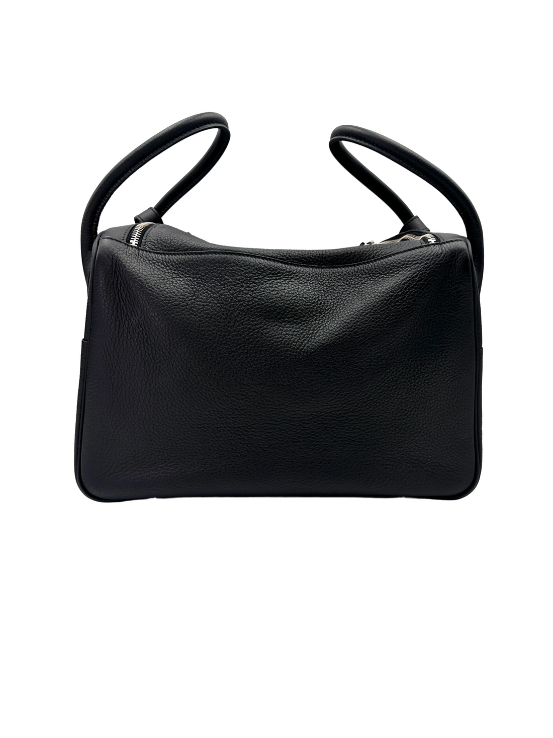 Hermes Lindy34 Black Leather Handle Bag HR155