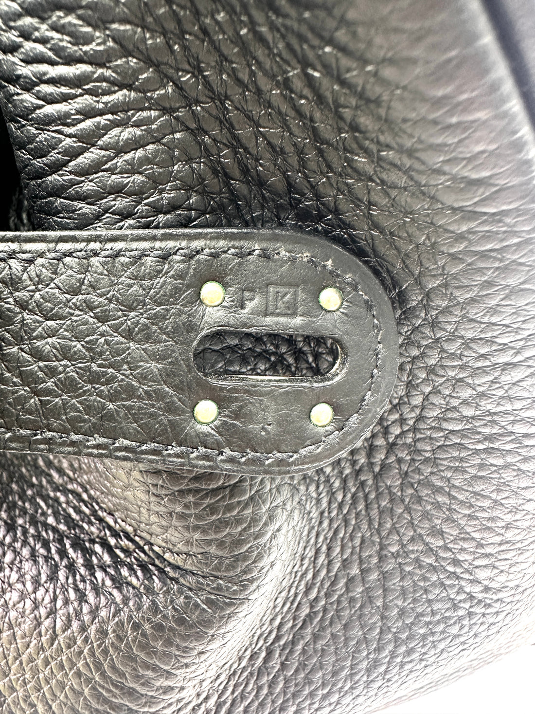 Hermes Lindy34 Black Leather Handle Bag HR155