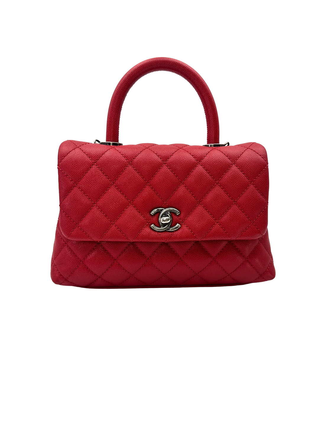 Chanel CoCo Handle Red Quilted Leather Shoulder Bag(23***25) CC2512