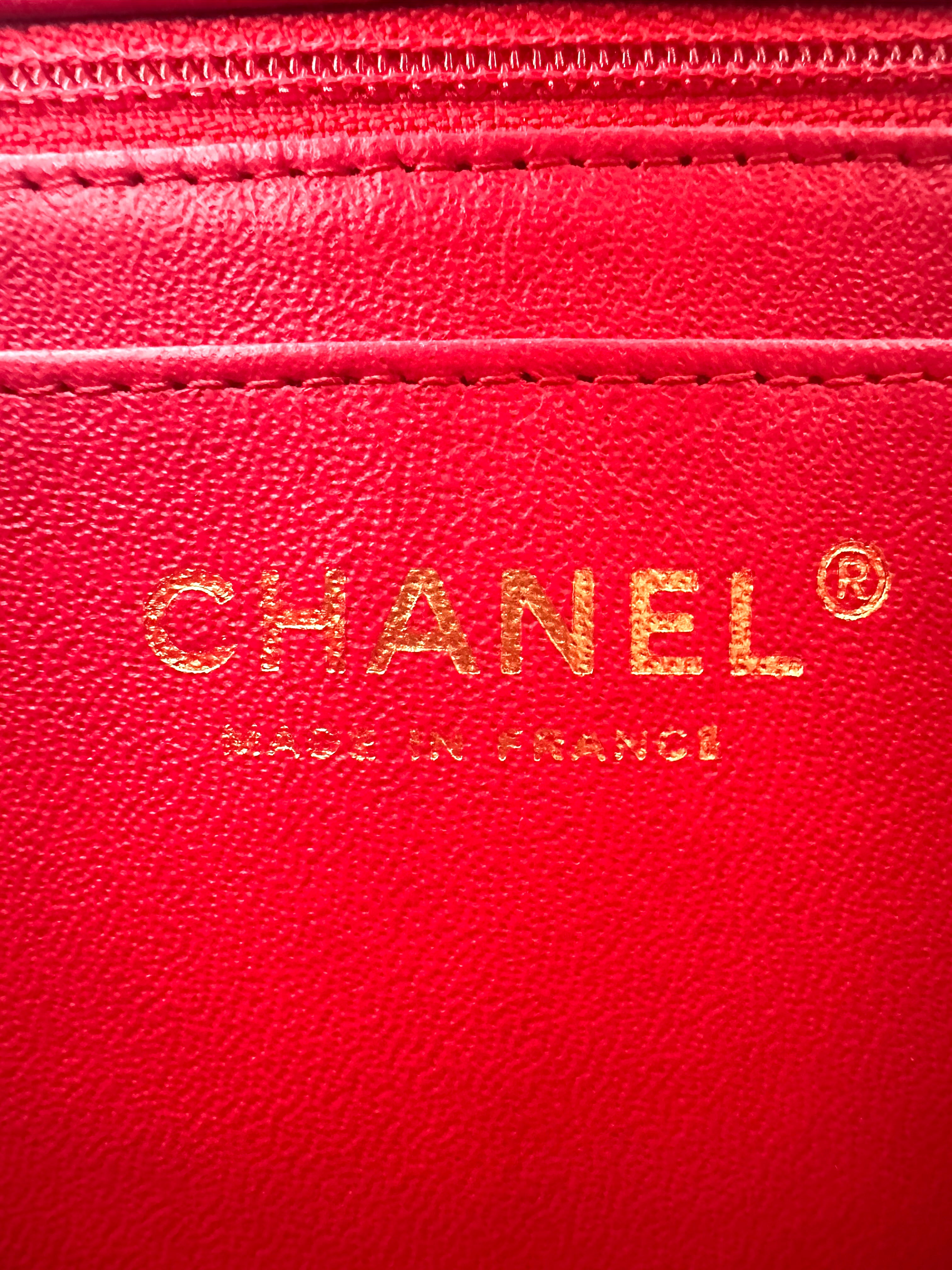 Chanel Classic Flap Red Quilted Leather Mini Shoulder Bag(22***86) CC2519