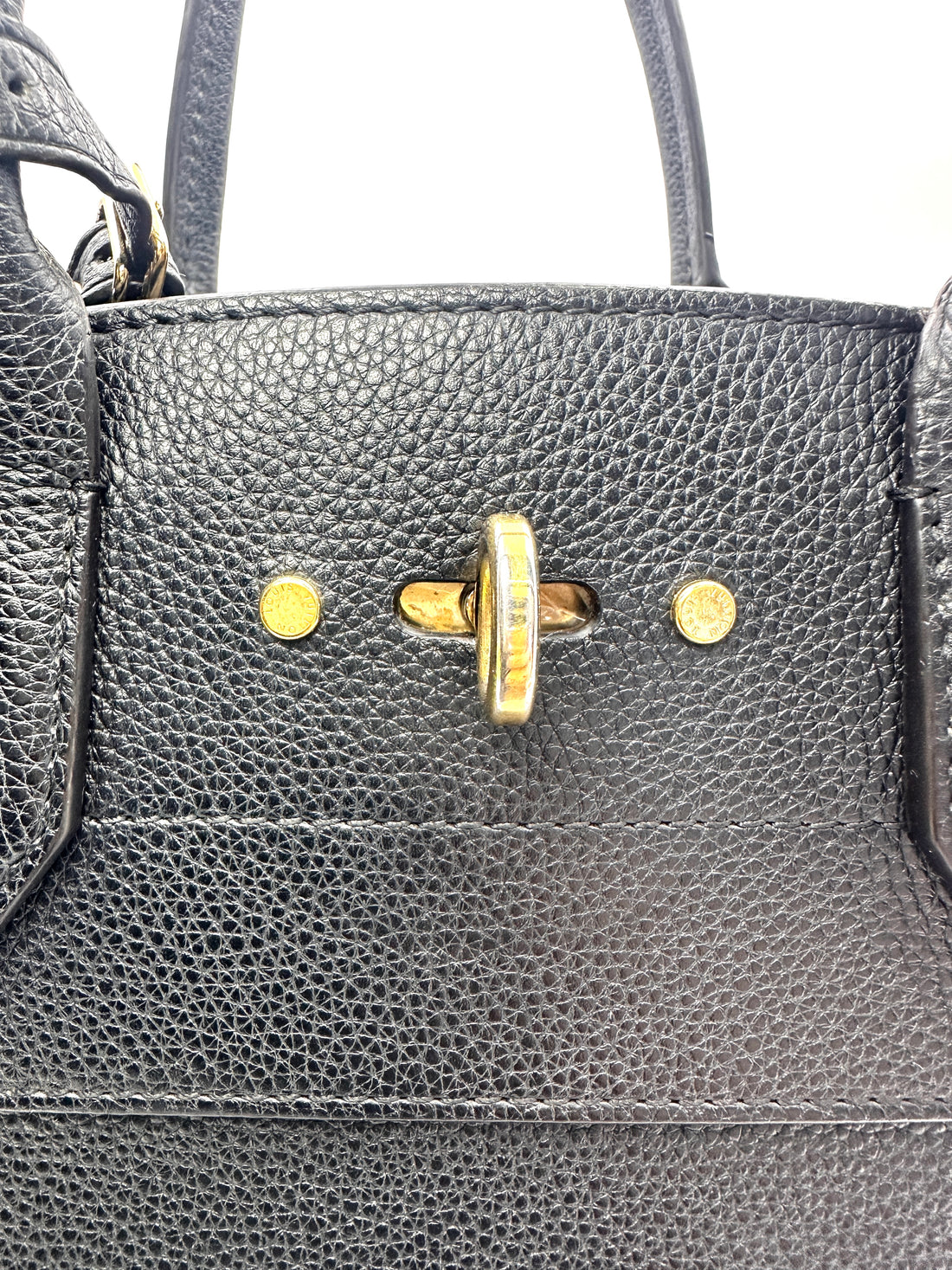 Louis Vuitton City Steamer Black Taurillon Leather Handle Bag LV3297