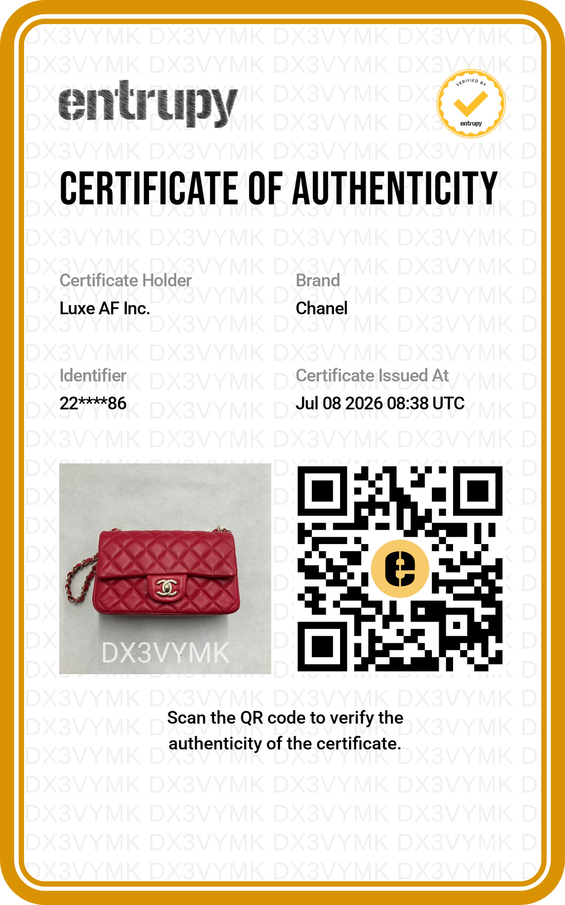 Chanel Classic Flap Red Quilted Leather Mini Shoulder Bag(22***86) CC2519