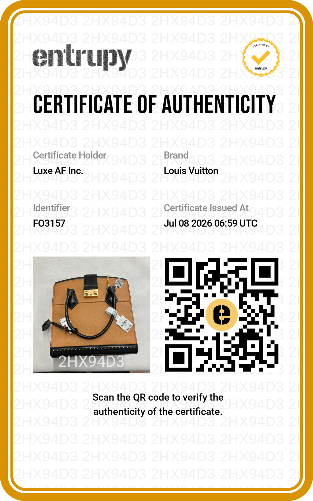 Louis Vuitton Cour Marly Camel/Black Leather Handle Bag LV3289