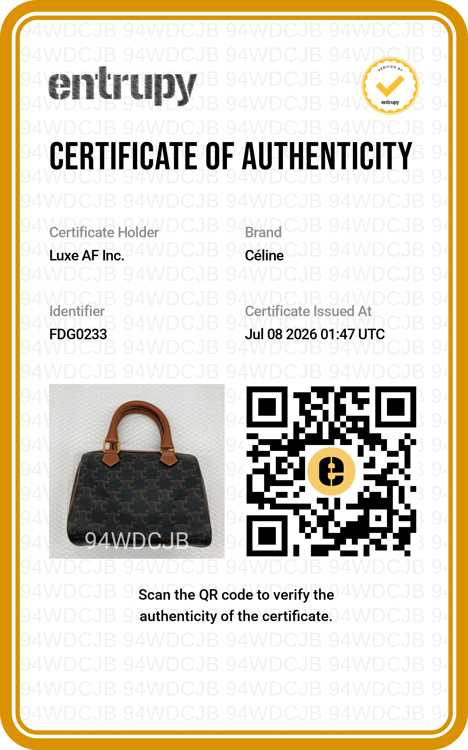 Celine Triomphe Canvas Boston Bag CEW