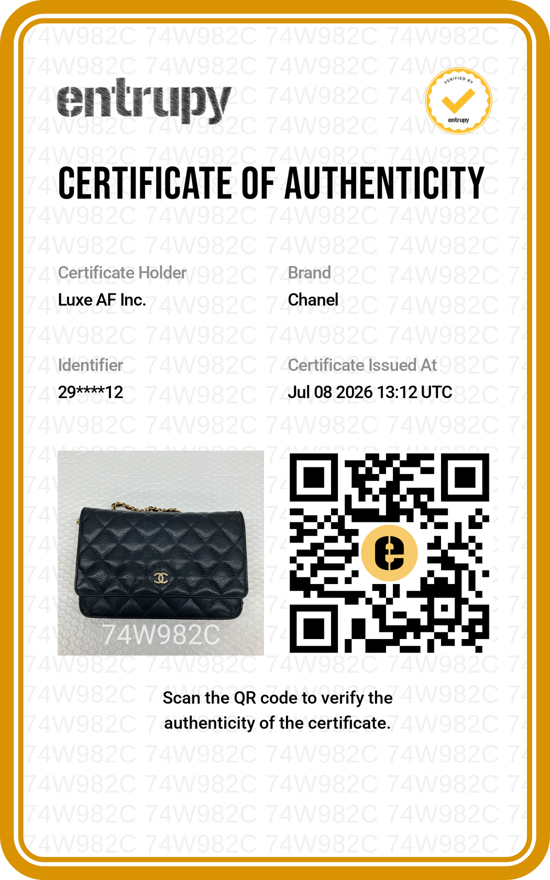 Chanel Black Quilted Leather Wallet On Chain(29***12) CC2590