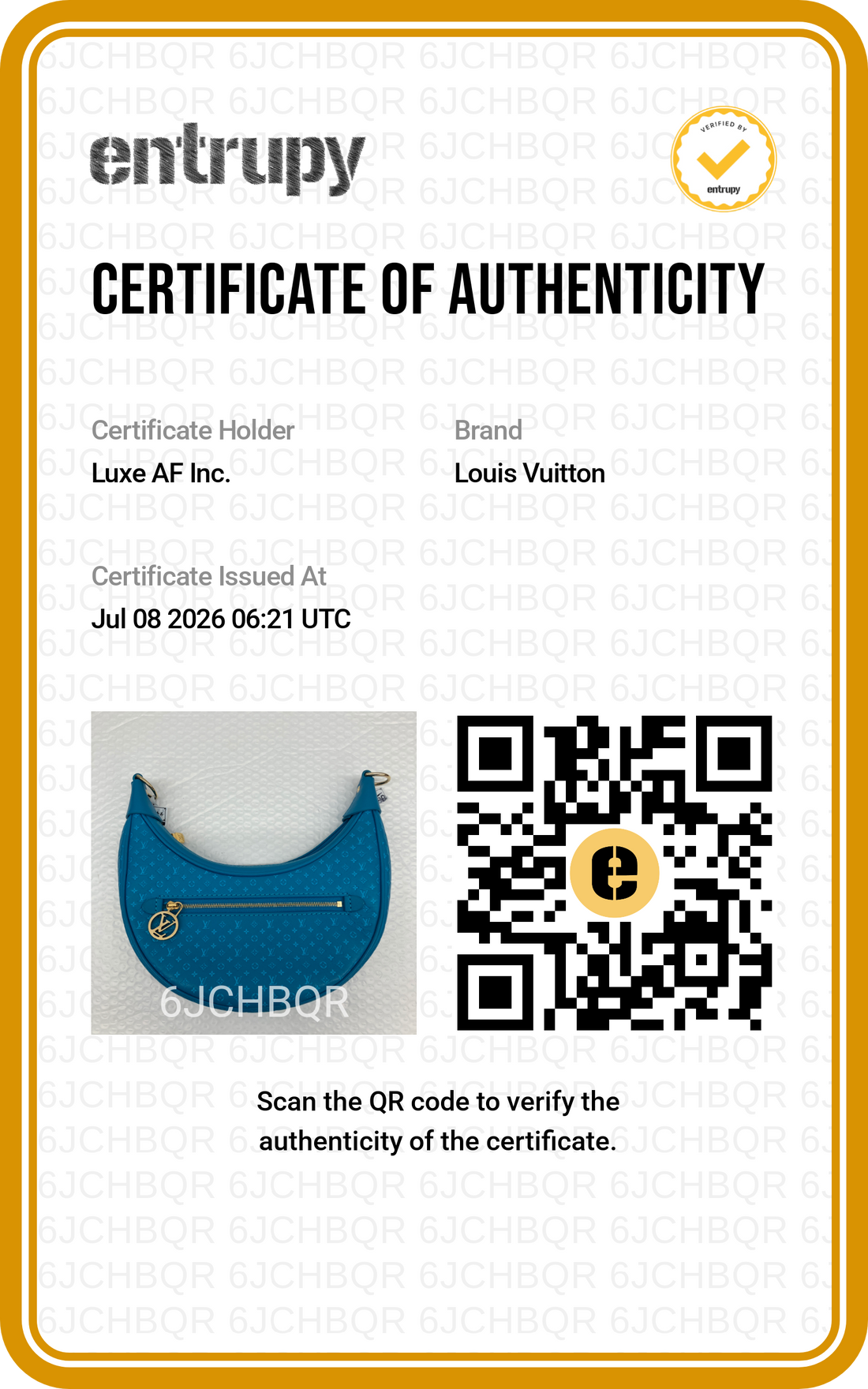 Louis Vuitton Loop Nanogram Turquoise Leather Shoulder Bag LV3285