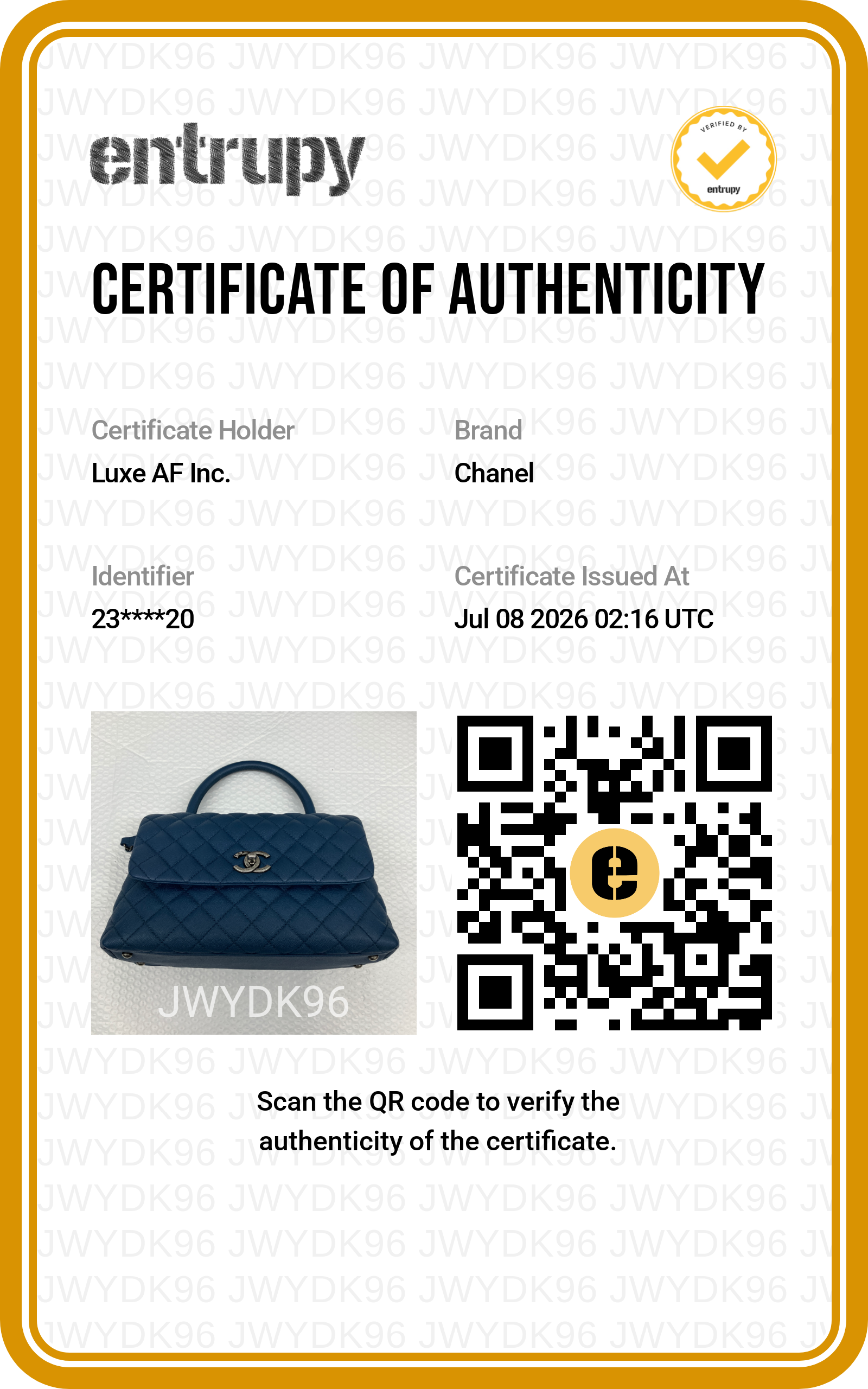 Chanel CoCo Handle Navy Quilted Leather Medium Size Shoulder Bag(23***20) CC2518
