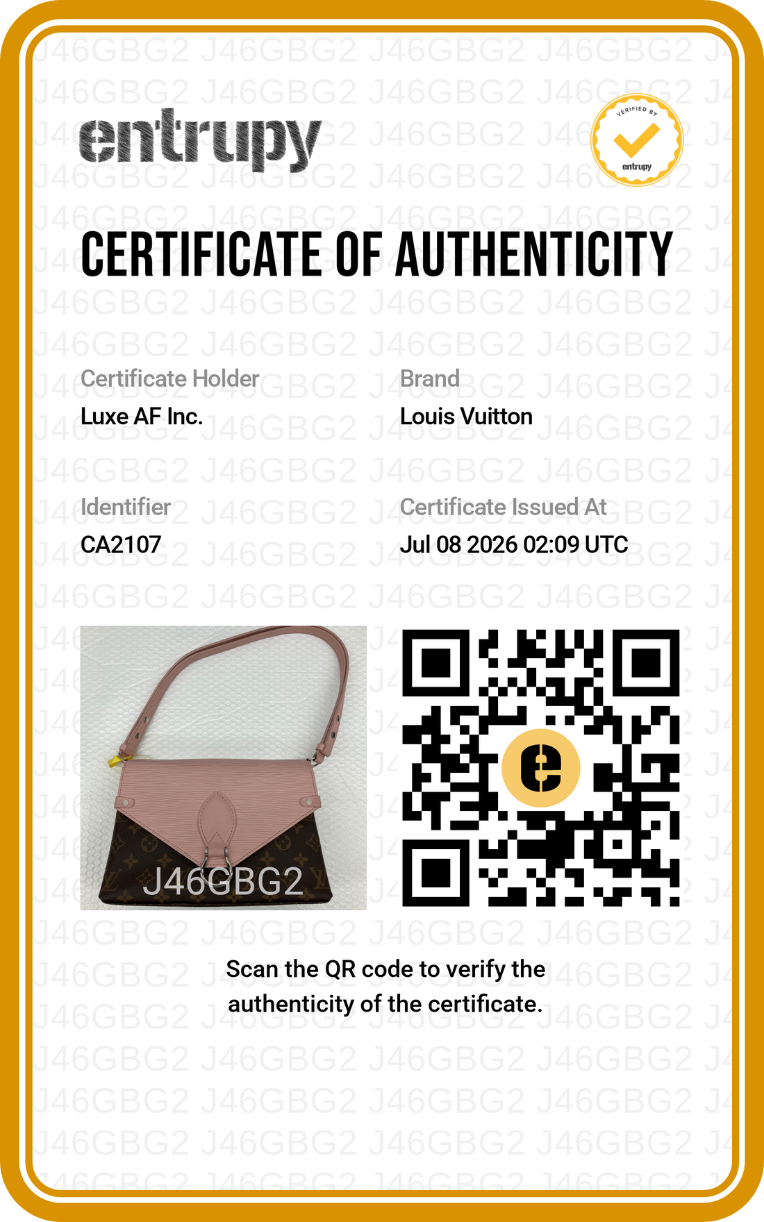 Louis Vuitton Saint Michel Monogram Canvas & Pink Epi Leather Shoulder Bag LV3280
