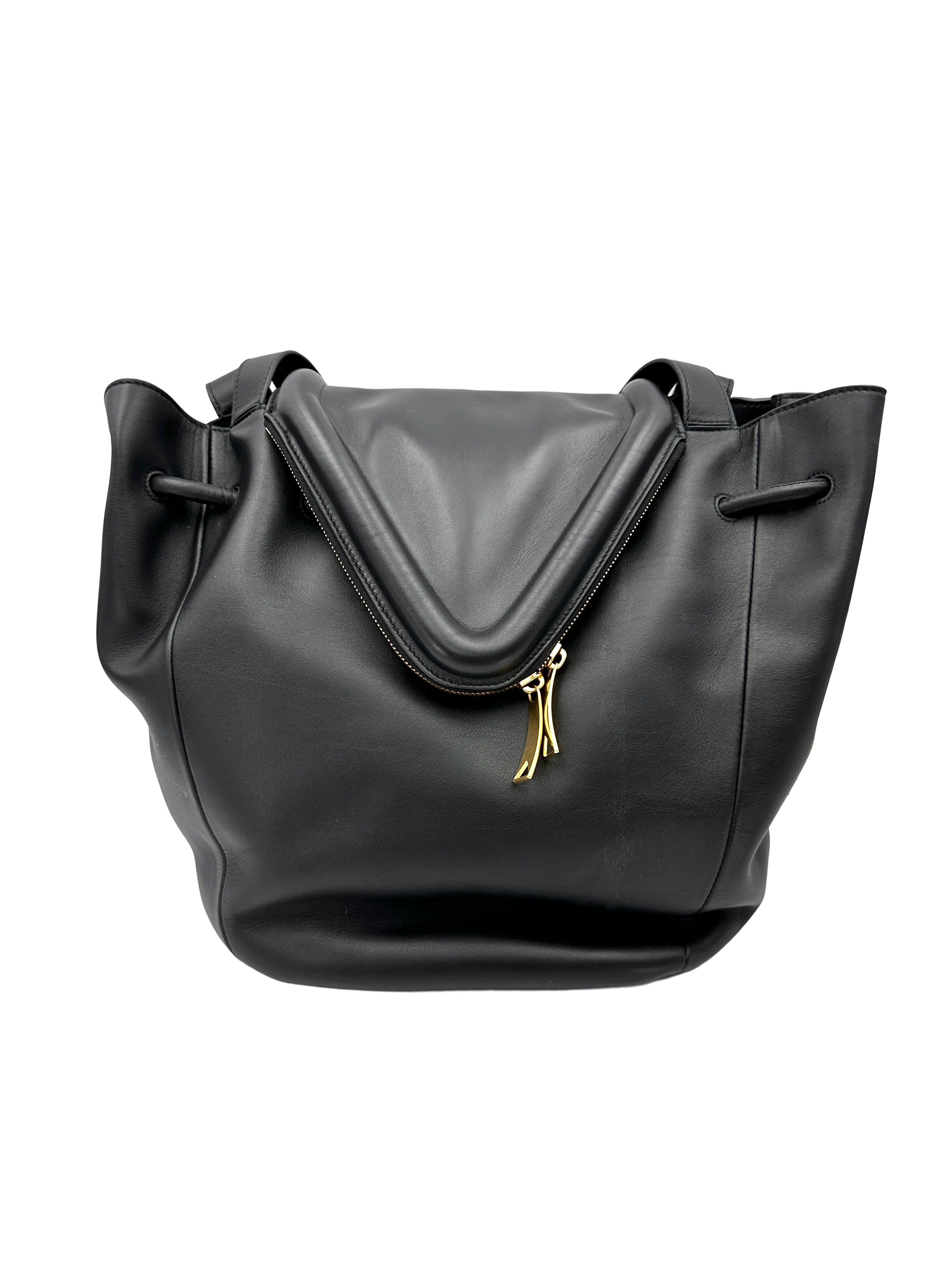 Bottega Veneta Beak Black Nappa Leather Shoulder Bag BV139
