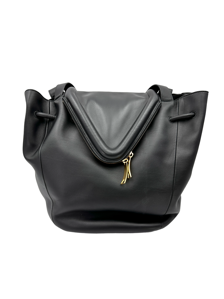Bottega Veneta Beak Black Nappa Leather Shoulder Bag BV139