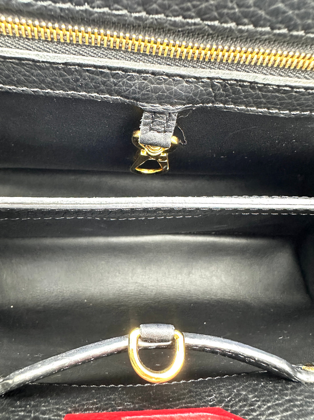 Louis Vuitton Capucines BB Black Taurillon Leather Mechanical Flowers Handle Bag LV3292