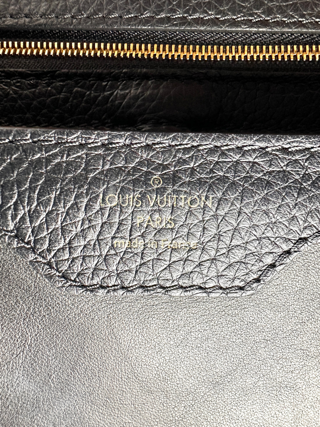 Louis Vuitton Capucines BB Black Taurillon Leather Mechanical Flowers Handle Bag LV3292