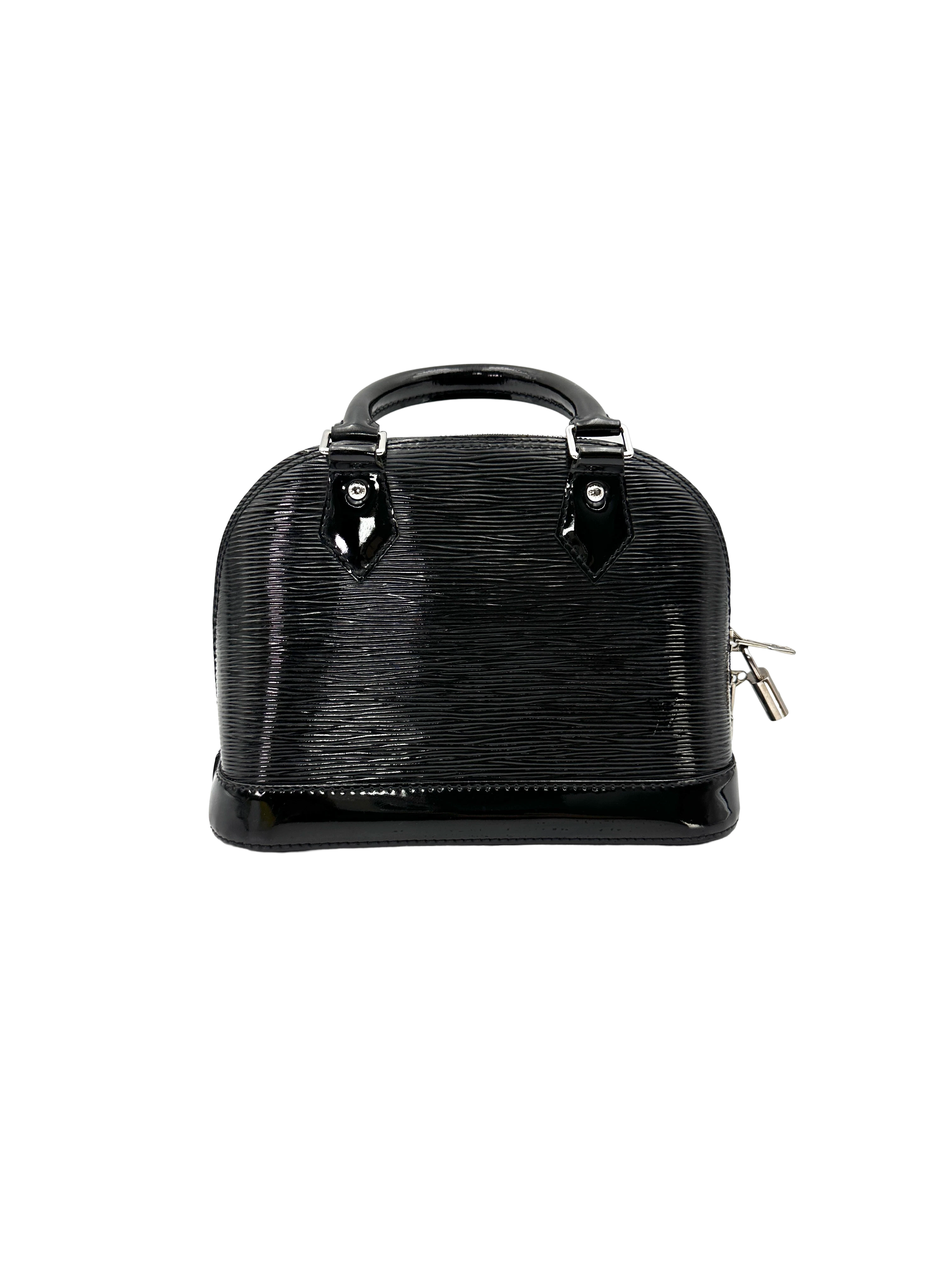 Louis Vuitton Alma BB Black Epi Leather Handle Bag LV3299