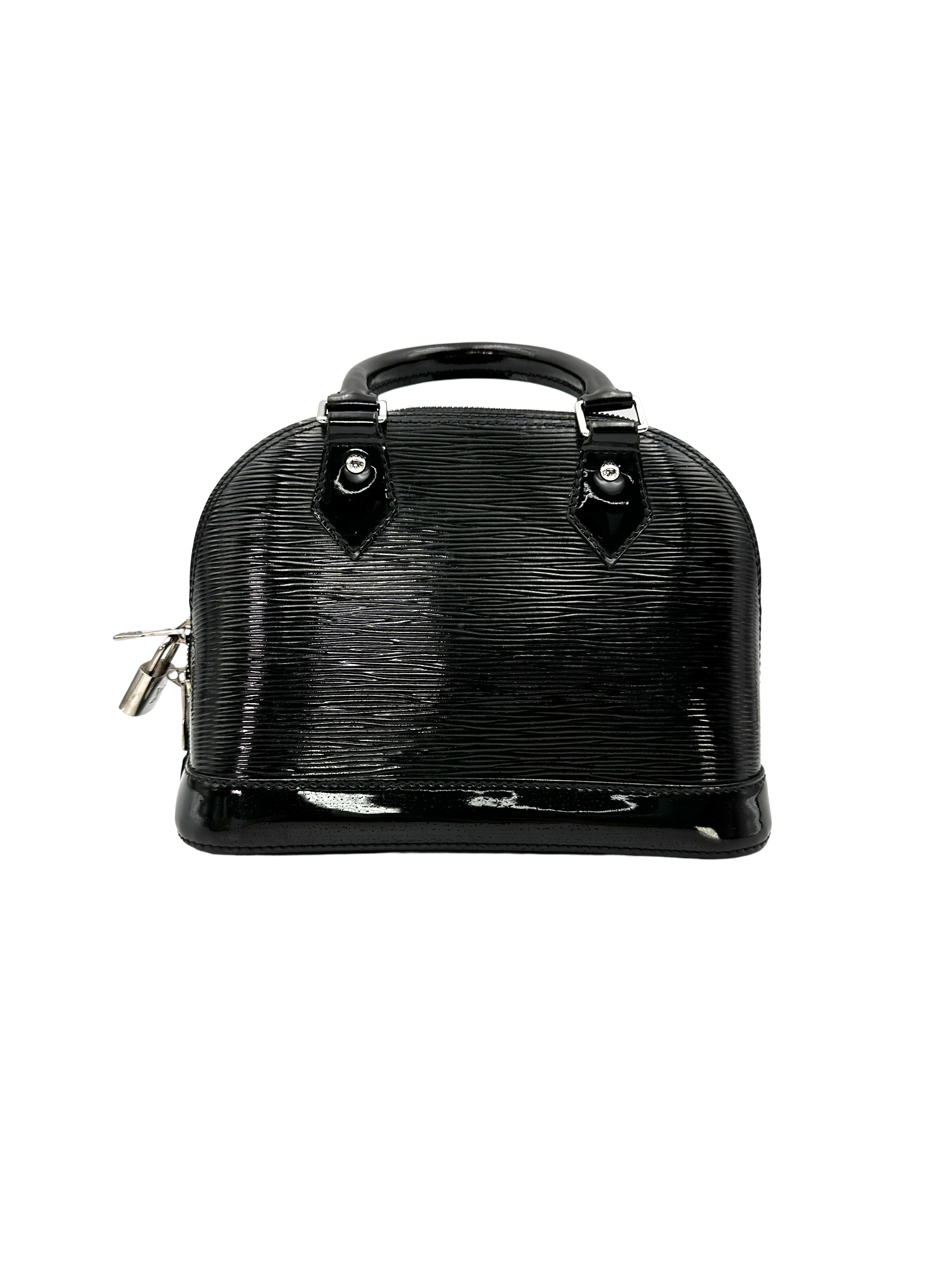 Louis Vuitton Alma BB Black Epi Leather Handle Bag LV3299