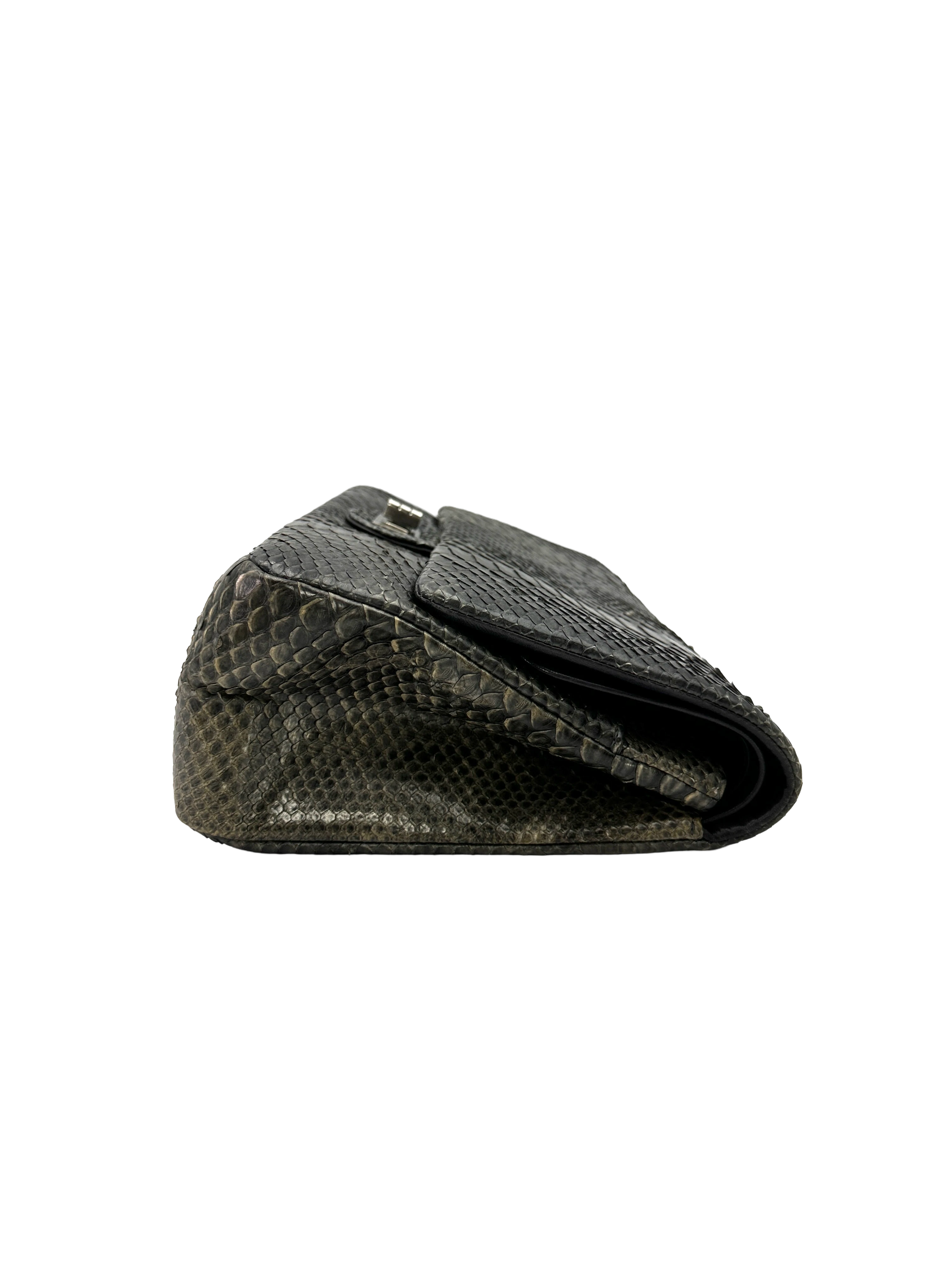 Chanel 2.55 Reissue Black Python Leather Flap Bag(14***96) CC2508