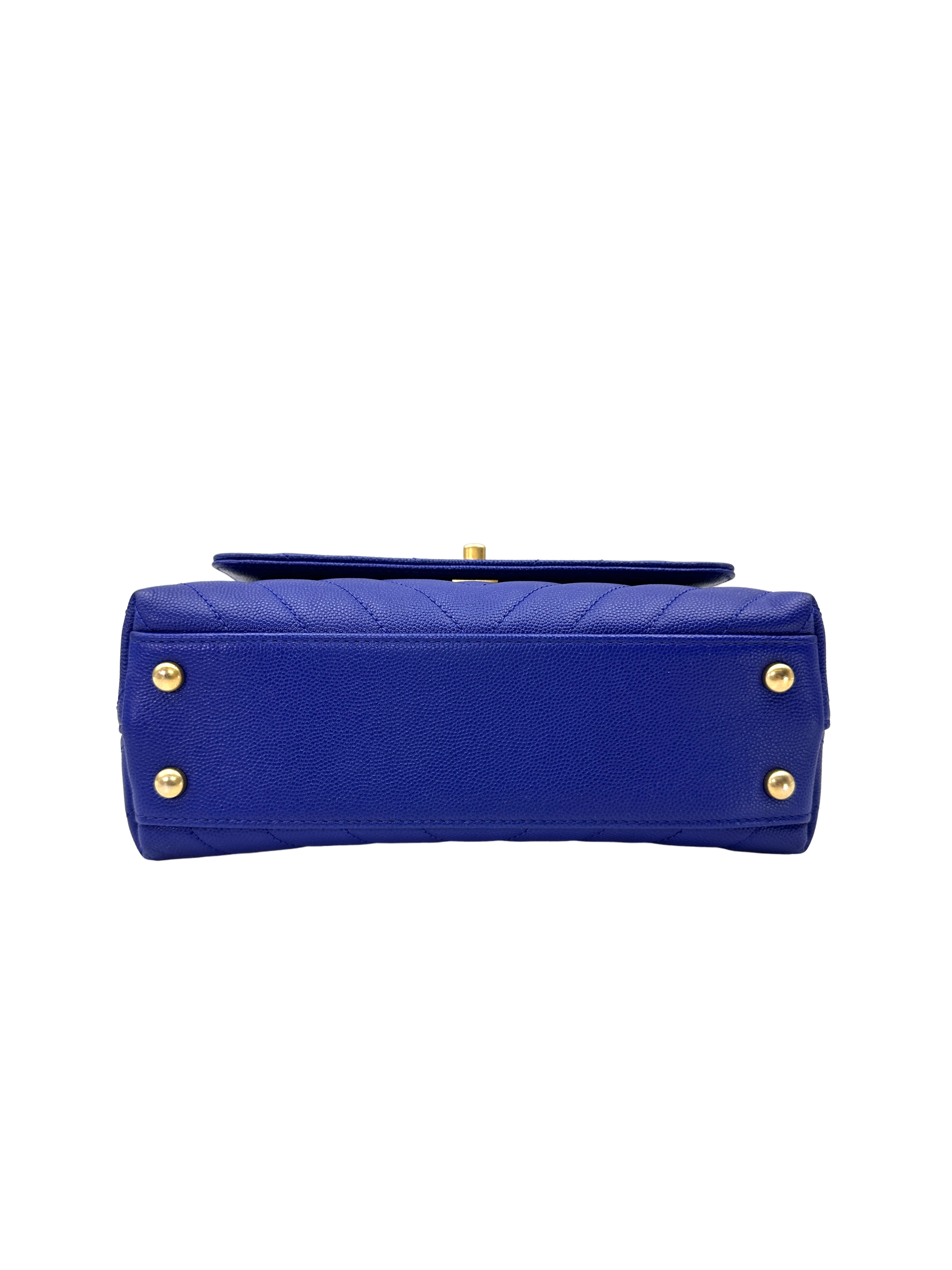 Chanel CoCo Handle Blue Quilted Leather Small Size Shoulder Bag(25***26) CC2515