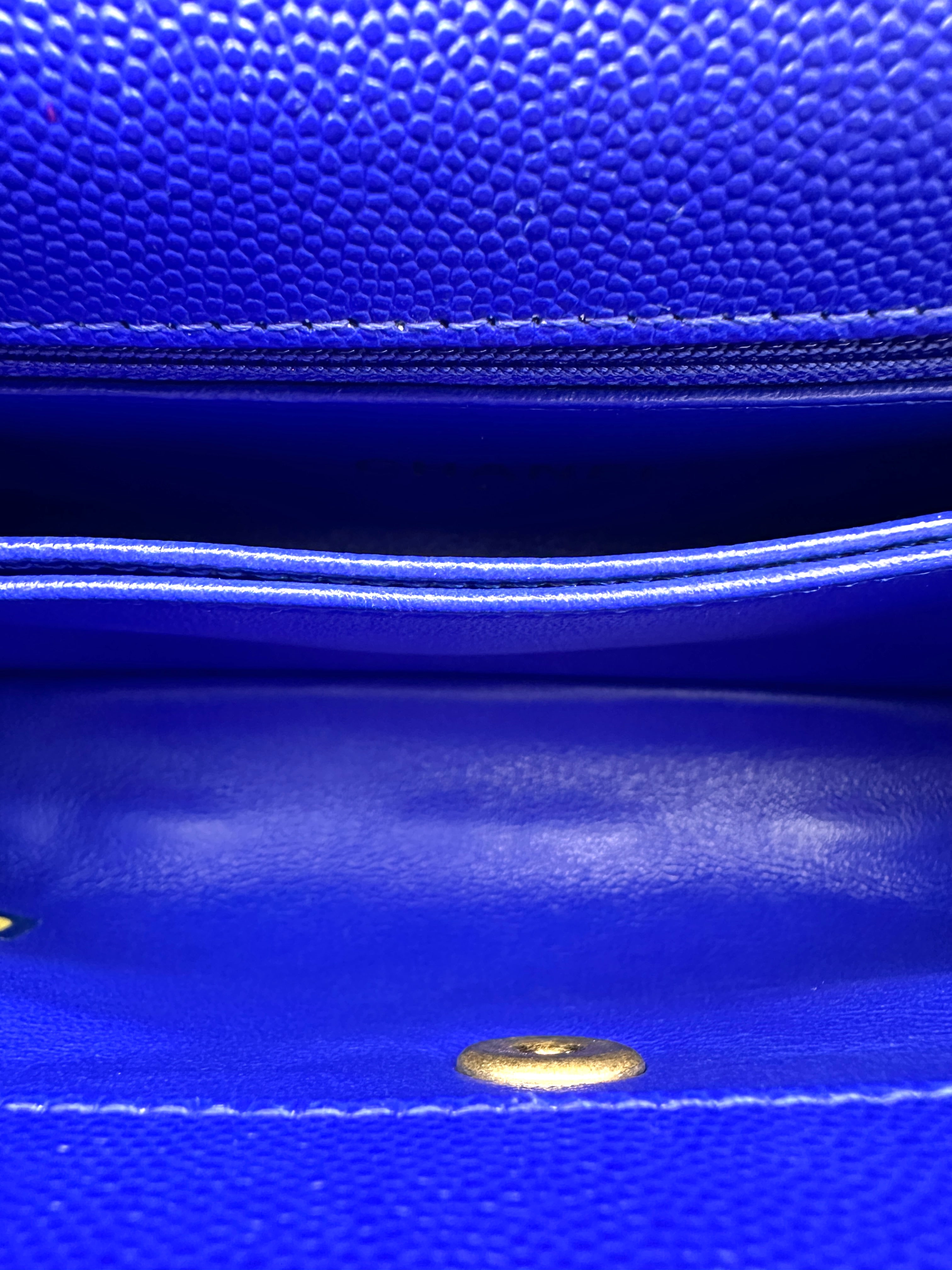 Chanel CoCo Handle Blue Quilted Leather Small Size Shoulder Bag(25***26) CC2515