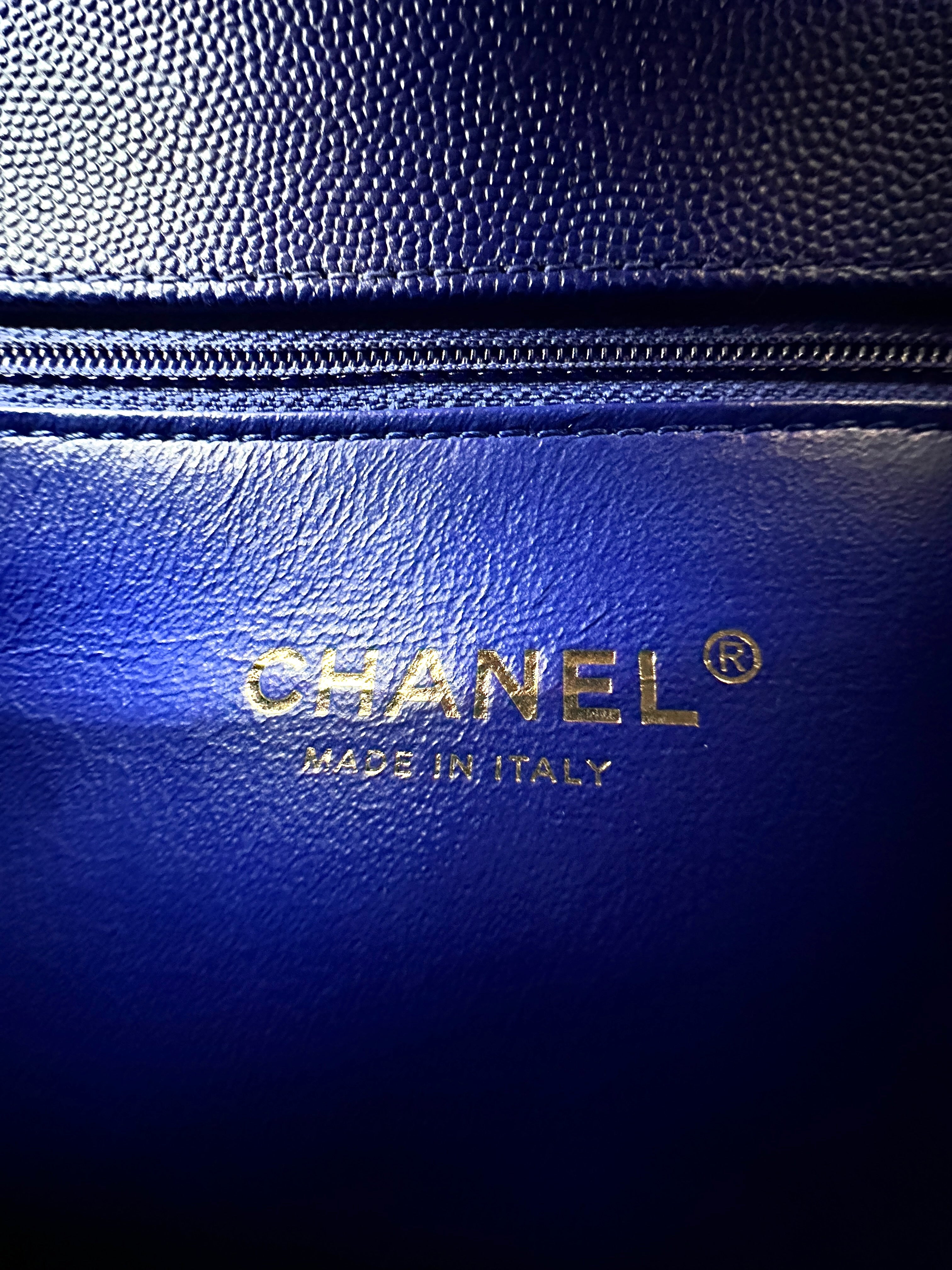 Chanel CoCo Handle Blue Quilted Leather Small Size Shoulder Bag(25***26) CC2515