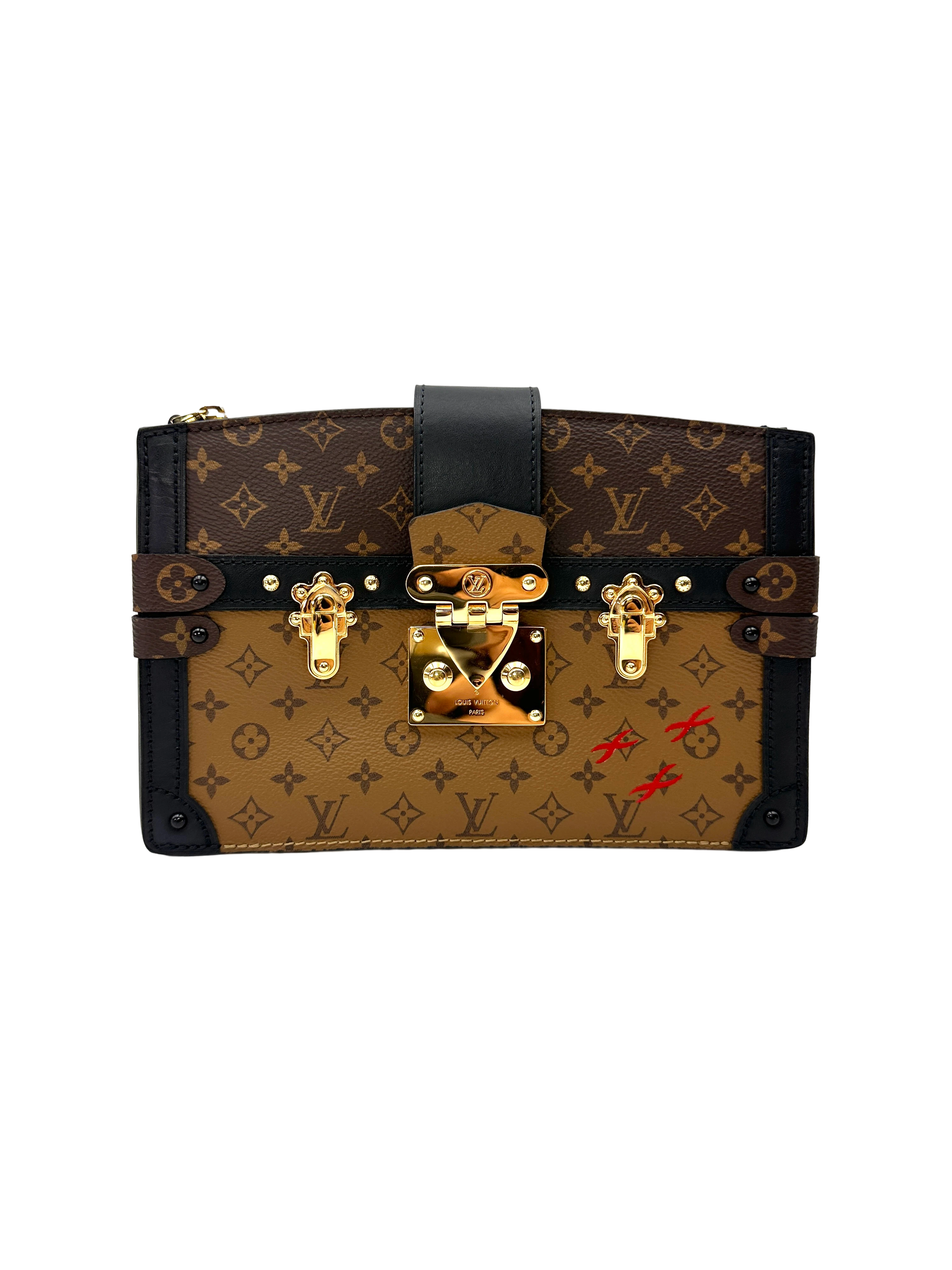 Louis Vuitton Trunk Clutch Monogram Canvas Bag LV3296