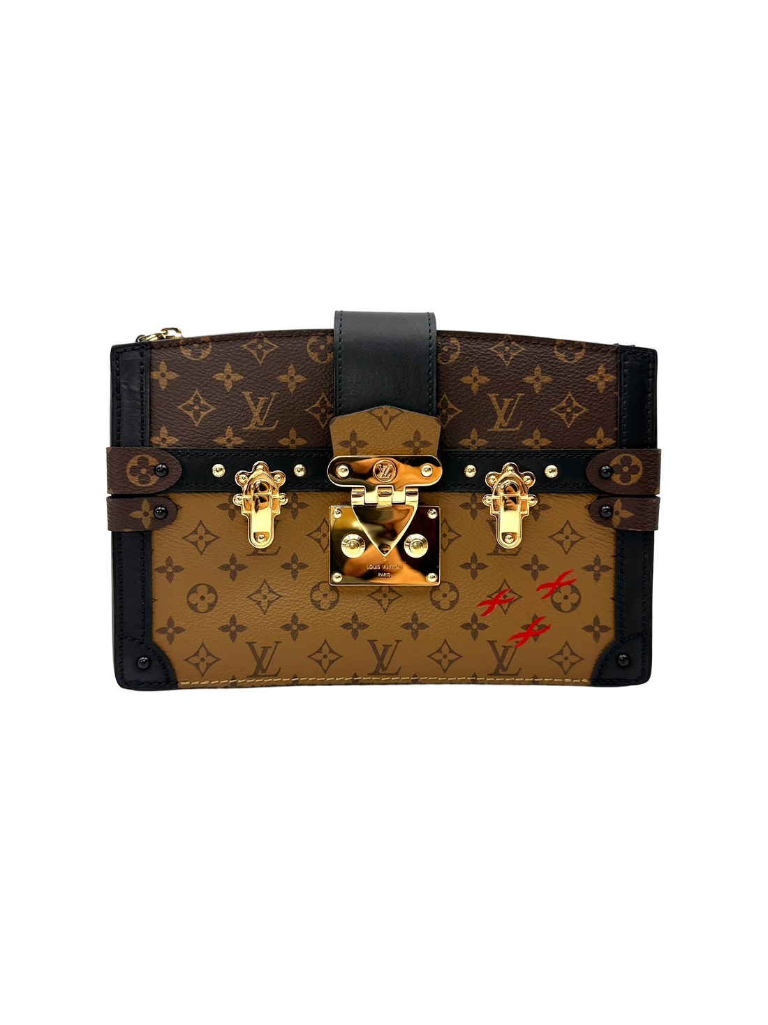 Louis Vuitton Trunk Clutch Monogram Canvas Bag LV3296